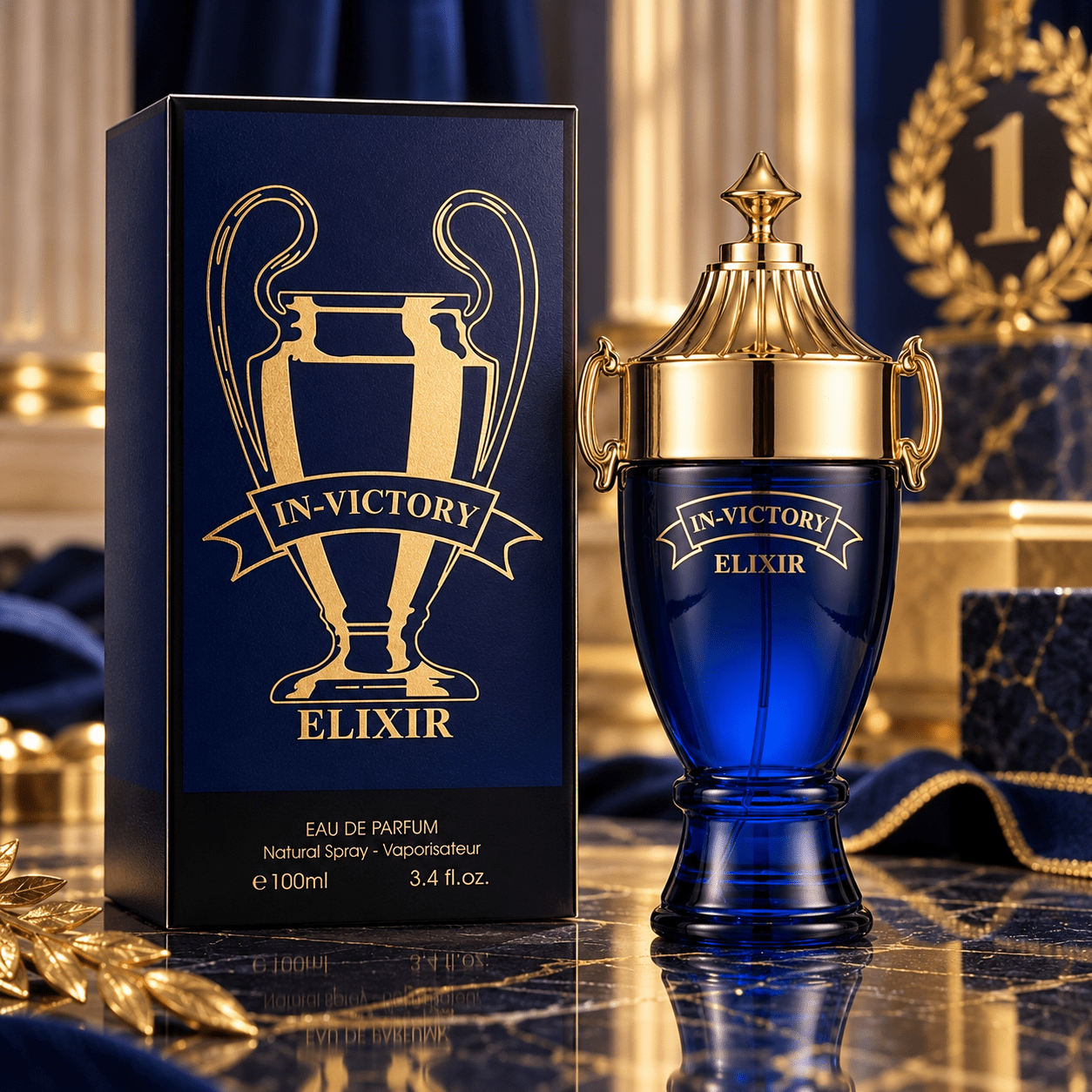 TEMU Everlyx- In-Victory Elixir Fragrance Couture. Perfume para hombre Eau de Parfum amaderada con notas de cítricas de aceite de de limón toques