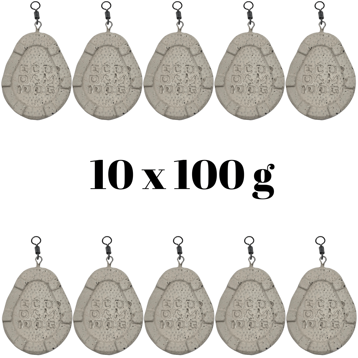 Image of Undercarriage Gripper Carp Made Of Concrete With Spiral - 10pcs For Casting At Great Distances