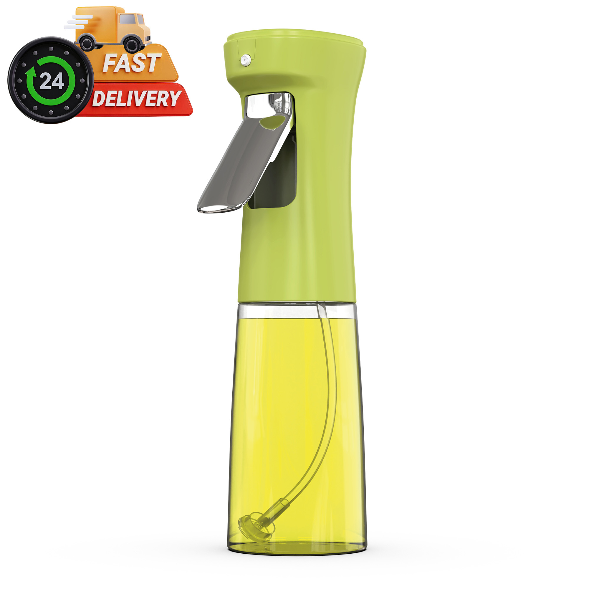 TEMU Pulverizador Aceite Spray para Cocina. Dispensador de Aceite en Cristal de 240 ml Aceitera Spray Pulverizador de Niebla , Rociador Difusor