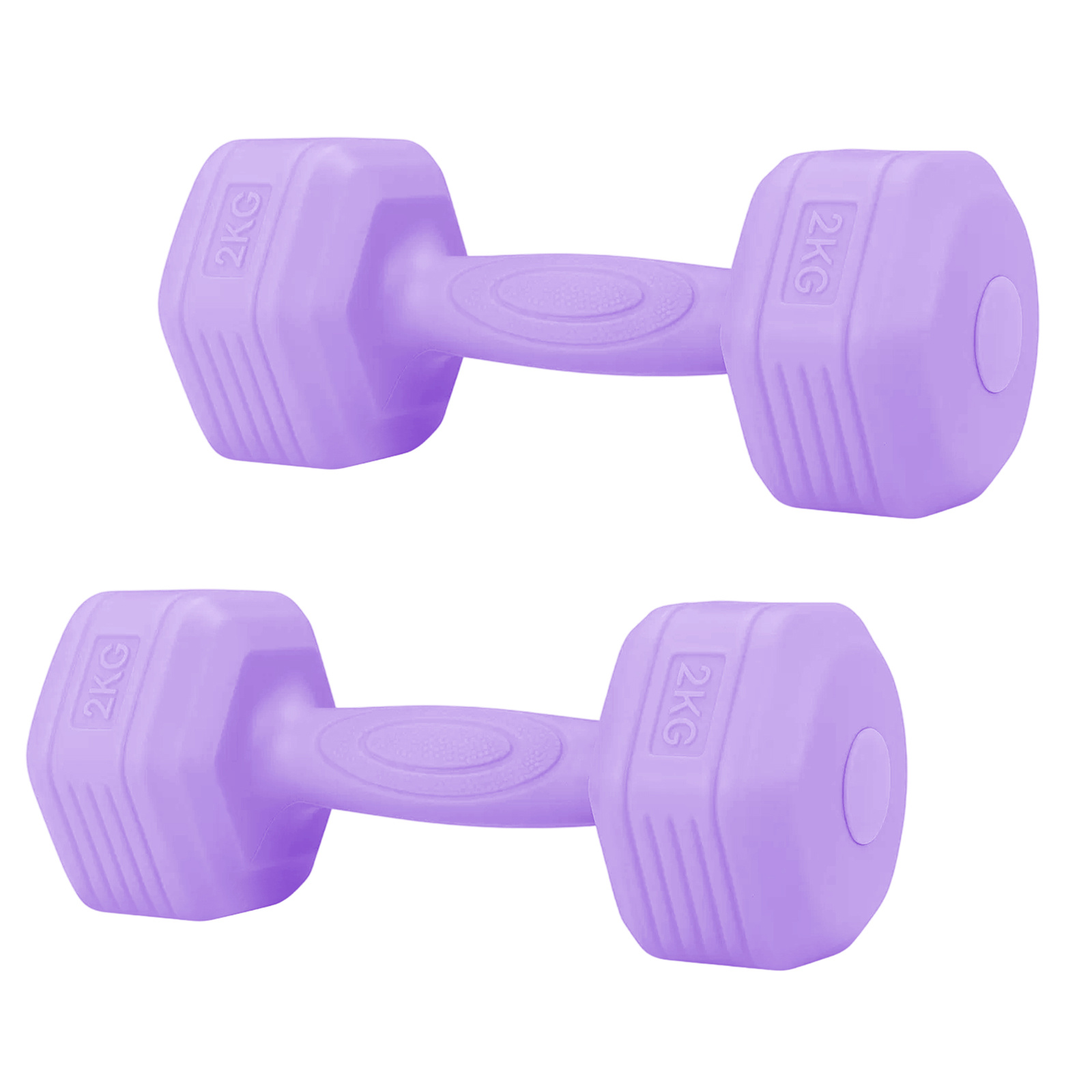 Image of Kg Dumbbell Set, Neoprene Dumbbells, Non-slip, Ergonomic Grip, Hexagon Short Dumbbells For Strength Training, Fitness Workout, Home Gym Weights For