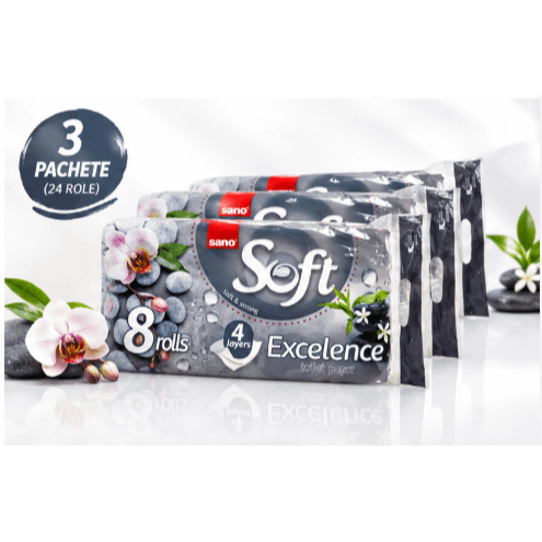 TEMU 1/2/3 Packs Sano Excelance Toilet Paper, 4 Ply, /pack