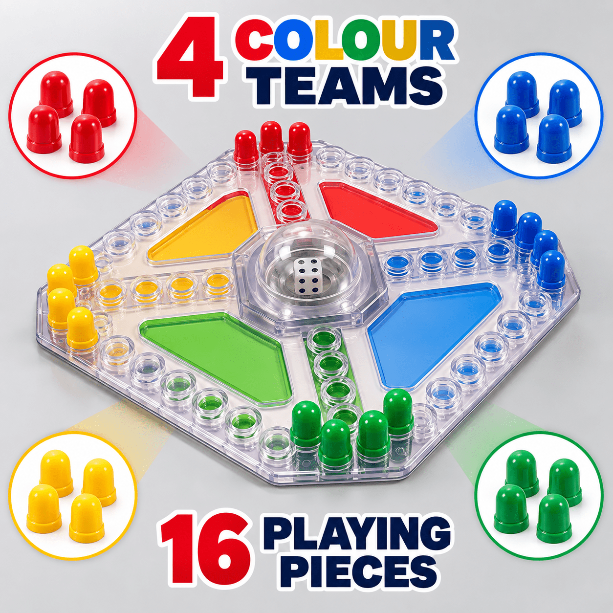 Pop-Dice Race Board Set, Strategy Game