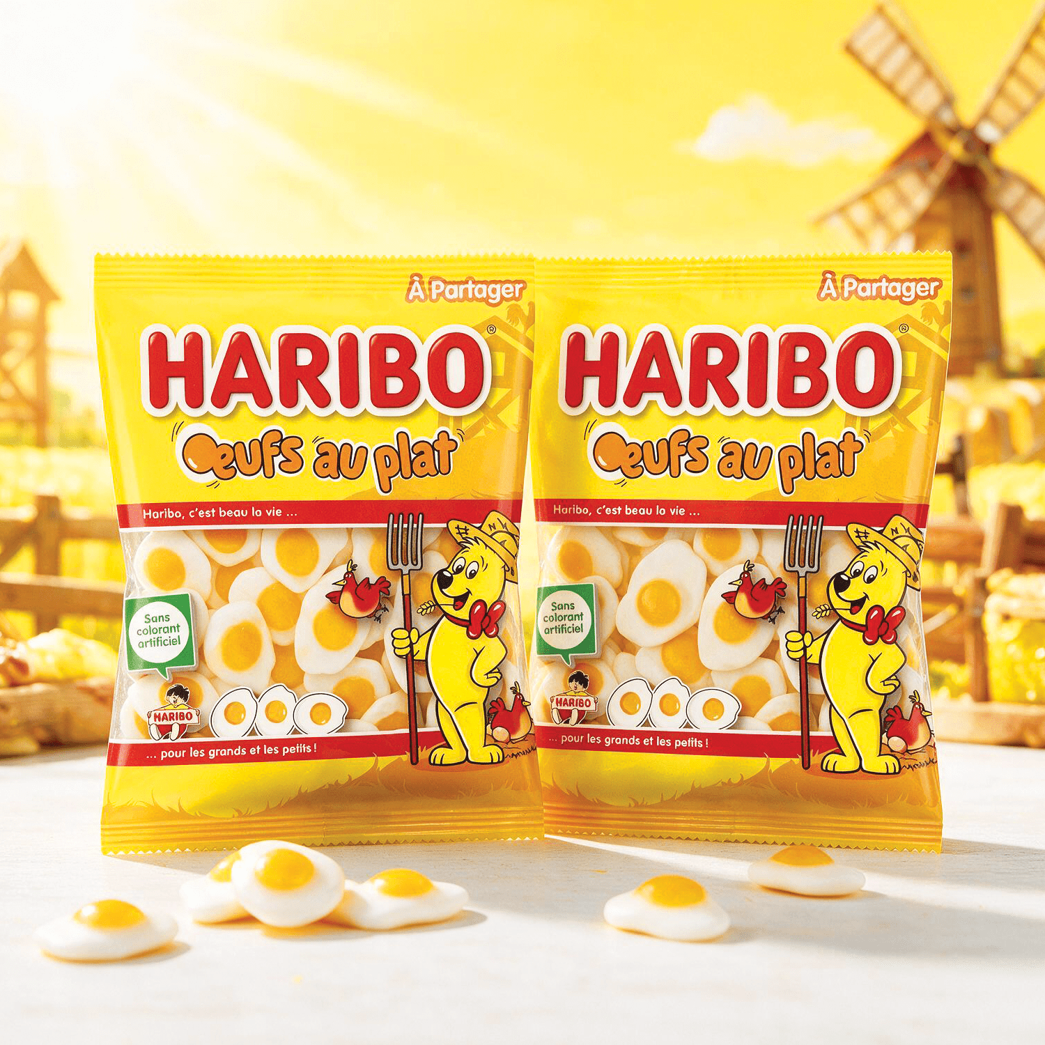 Image of 2-pack - Haribo Spiegelei 2x 300g - Special Edition From France