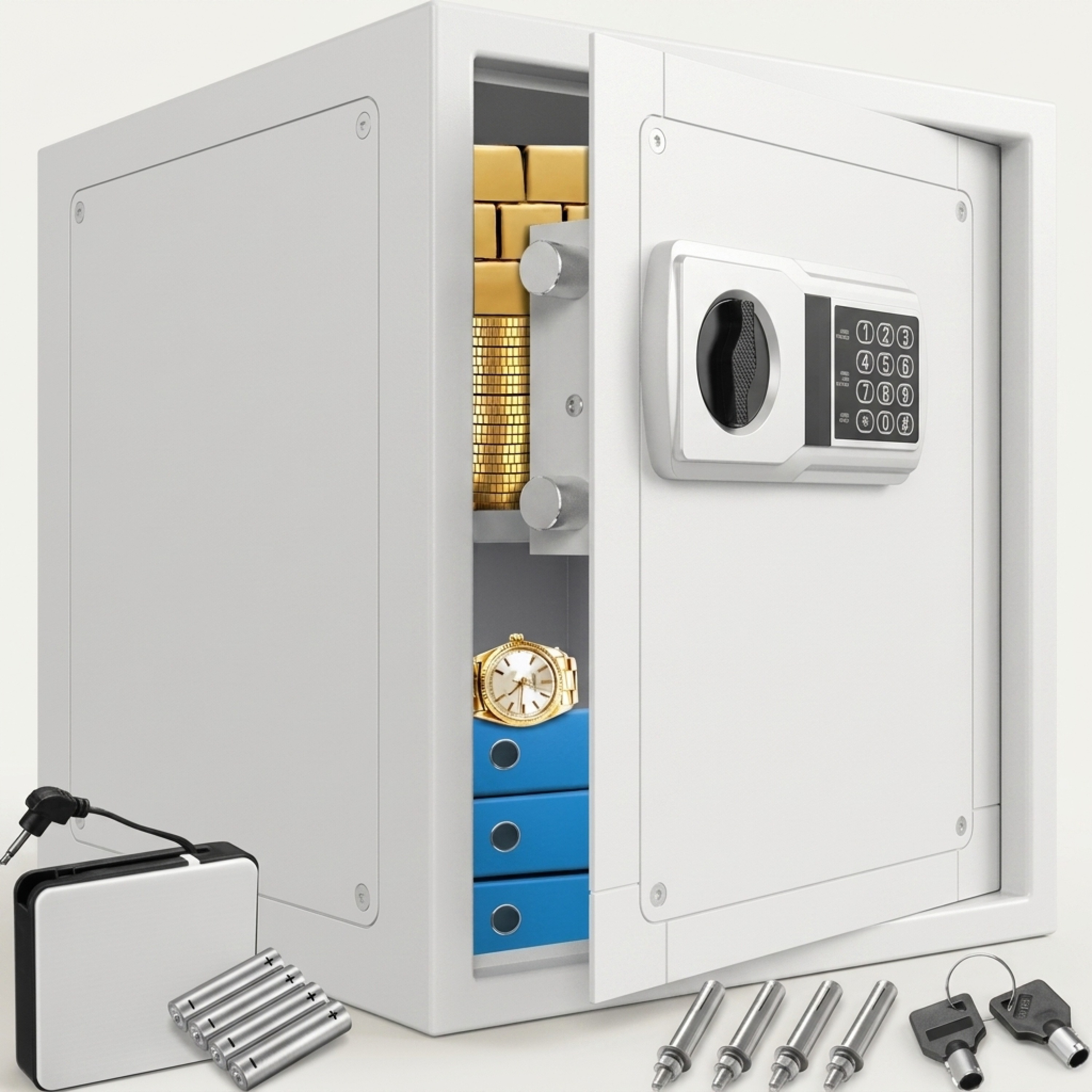 Image of Xxl Electric Safe 35x40x40cm 4mm Door Thickness Double Steel