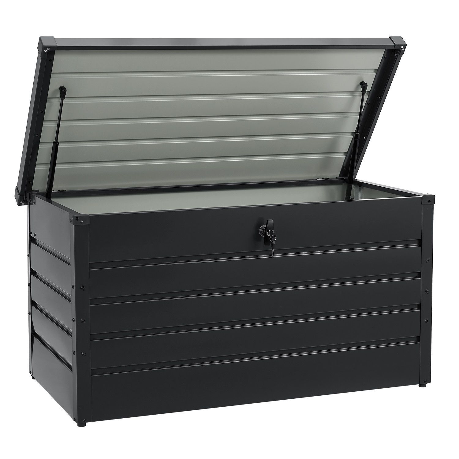 TEMU Artlife Metall Aufbewahrungsbox Limani 380 Liter Outdoorbox wasserdicht abschließbar Gartenbox Kissenbox für Garten