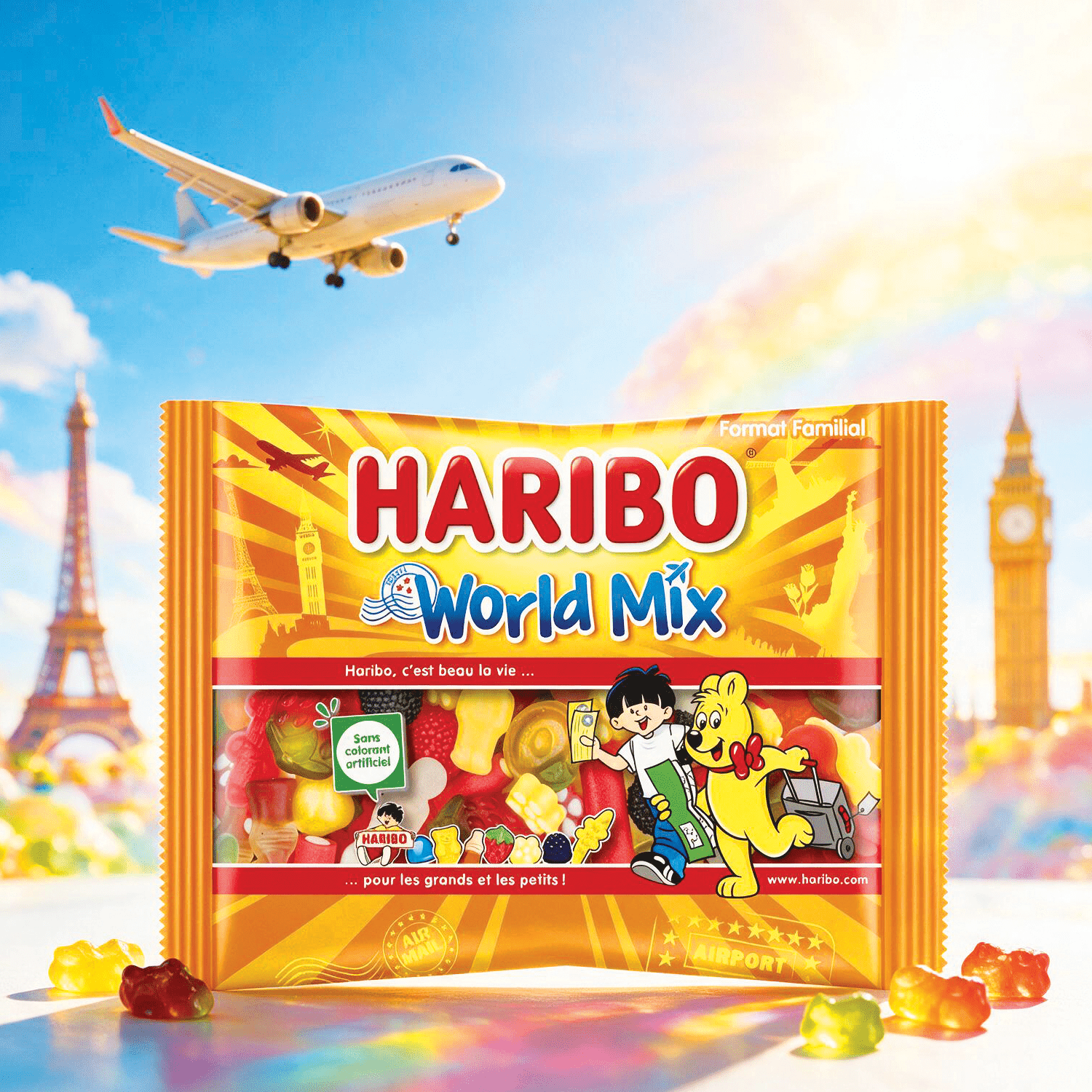 Image of Haribo World Mix Bag 500g - Special Edition From France