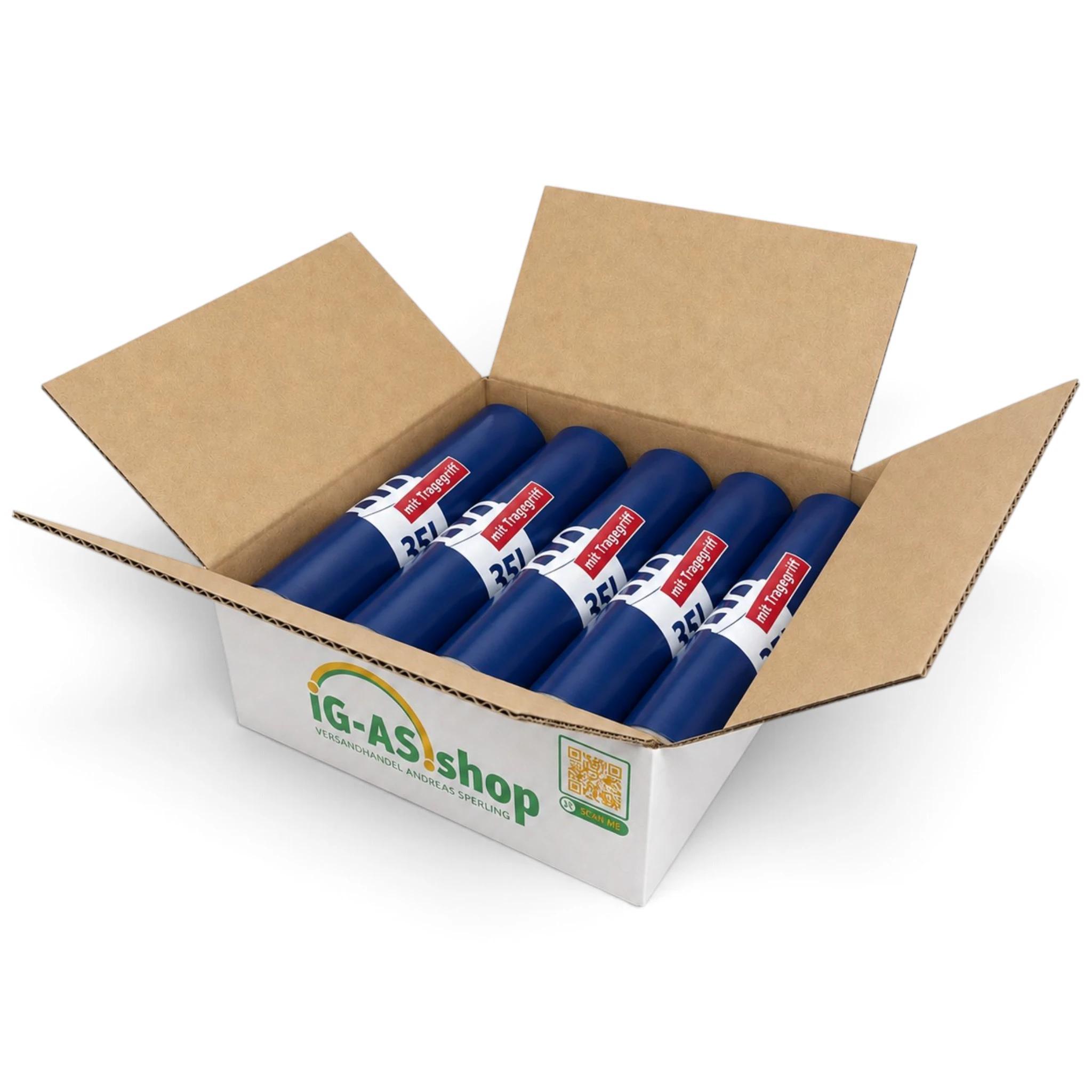 10 Rolls / 250 Bags Of Trash Bags With Handles, 35 , 25pcs Per Roll, Tear-resistant & Liquid-tight, Product & Packaging , Trash Bags