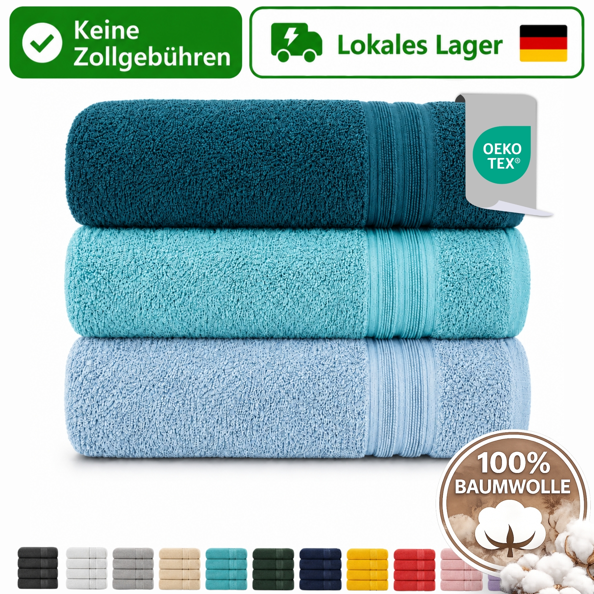 Image of 3rd Set Of Towels 100%, Towels, Shower Towel Bath Towel Sauna Towel, 50x100, 70x140, 80x200, 100x200 Cm