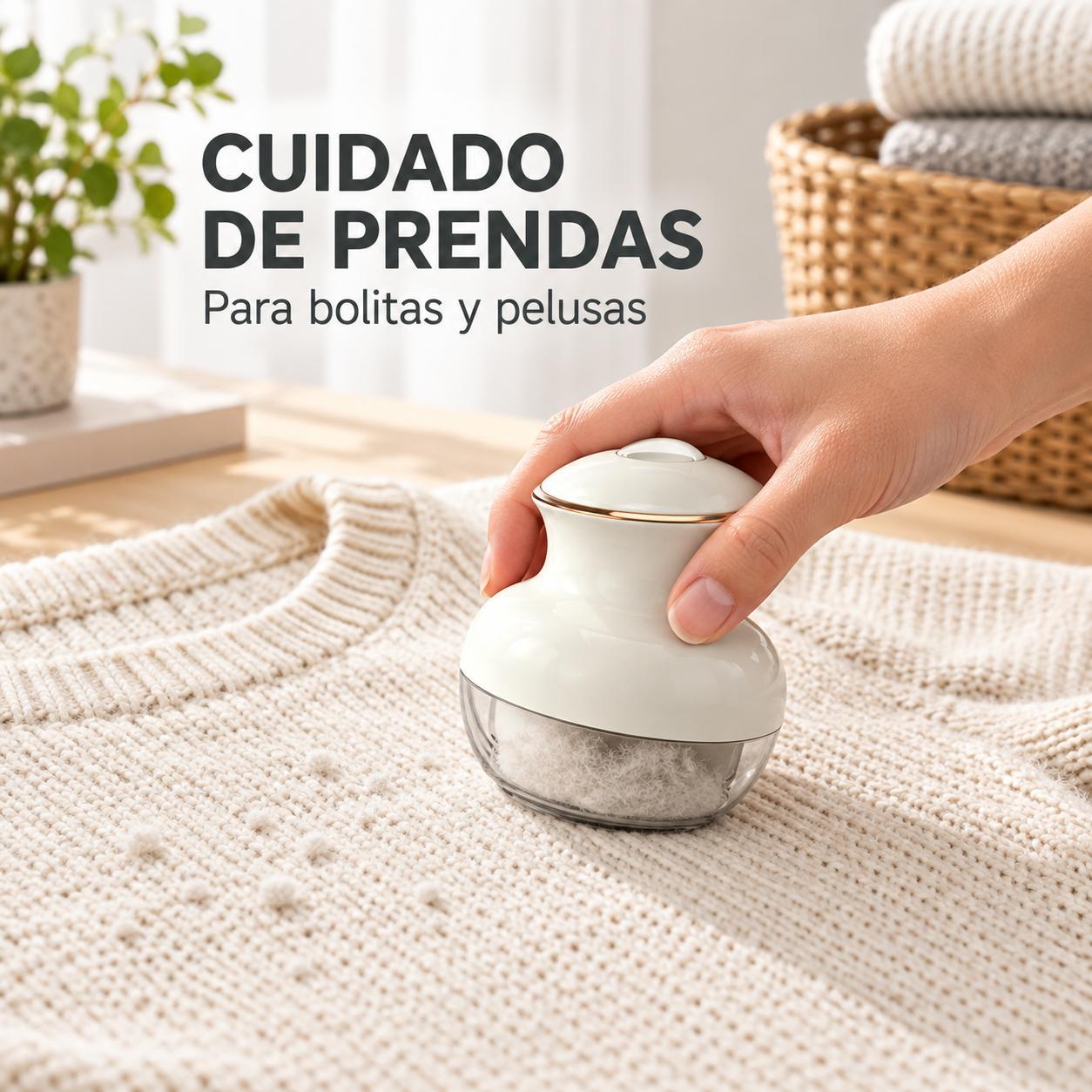 TEMU Quitapelusas Eléctrico con Depósito Extraíble, Máquina para Quitar Bolitas de Jerséis, Abrigos, Mantas y Tapicerías