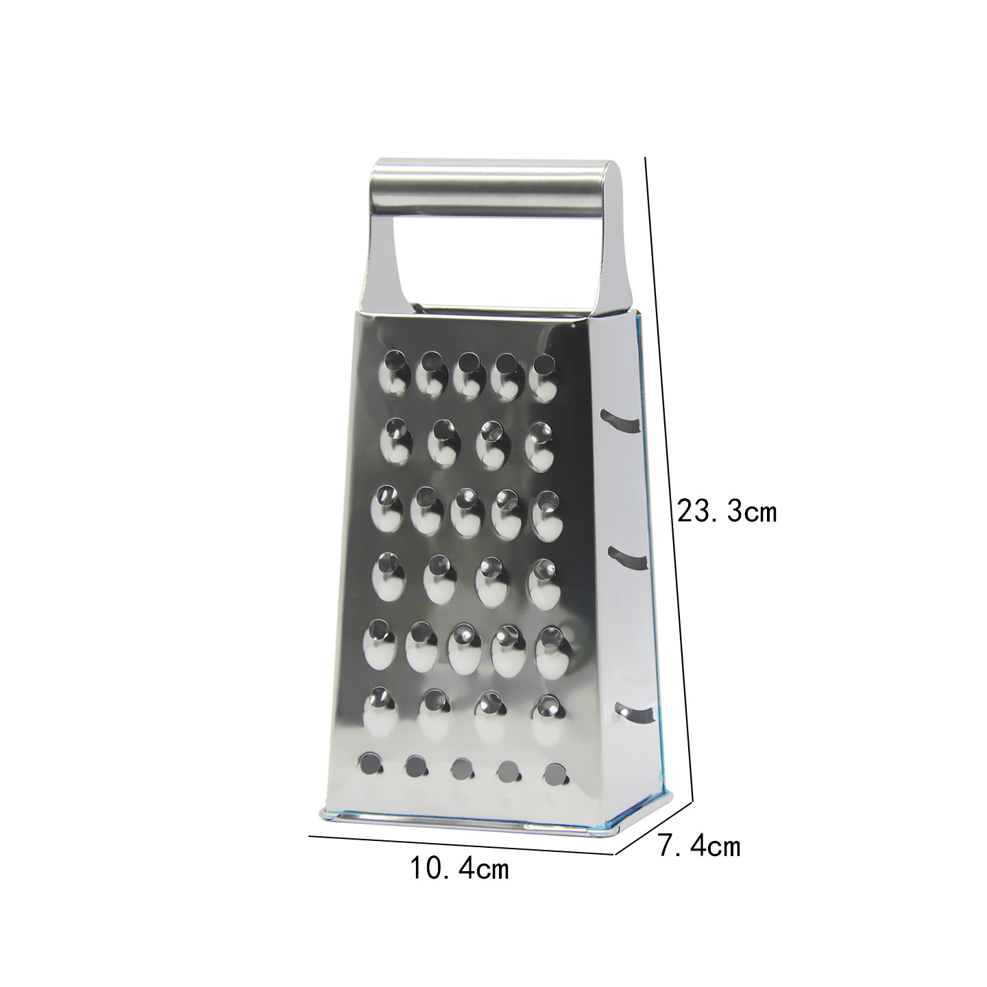 TEMU Rallador de de acero inoxidable, 21/23,3 cm/Rallador de cocina de / Rallador metálico para verduras / Rallador de queso multifunción / Rallador
