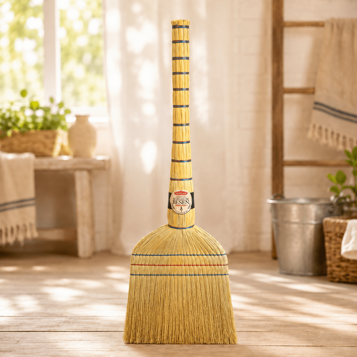 Image of Premium Sorghum Broom | Premium Sorghum Broom | Premium Sorghum-besen | Premium Sorghum Broom