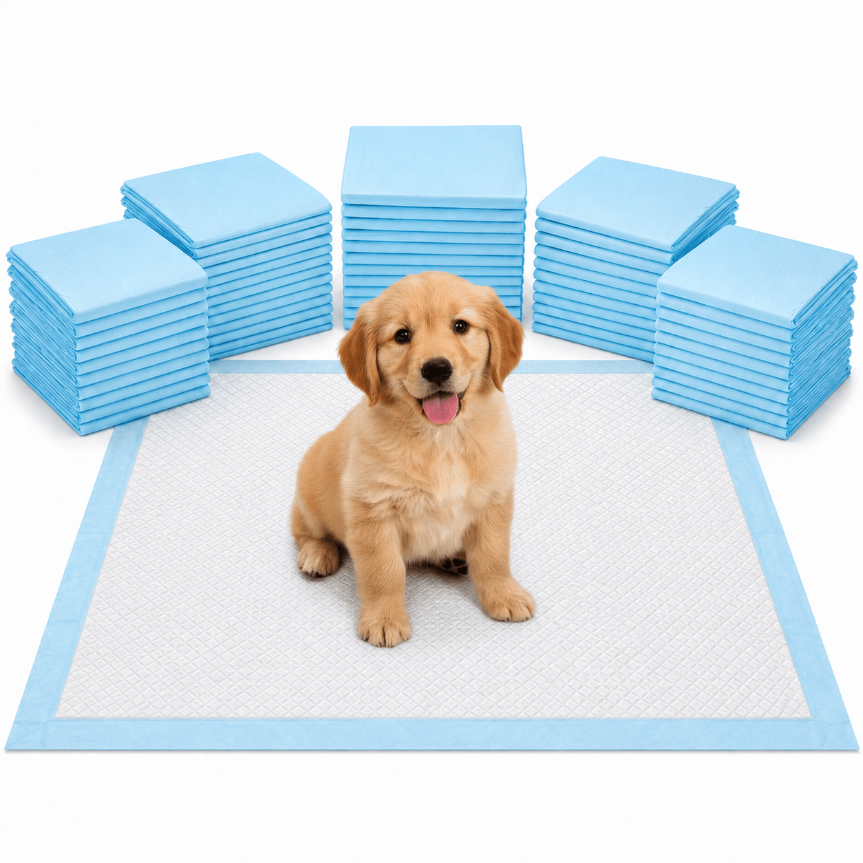 TEMU Heavy Duty Puppy Training Pads Super Absorbent Fast Drying Toilet Pee, Anti-slip And Leak-proof Puppy Pads For Pet (60 X ) (pack Of 30)