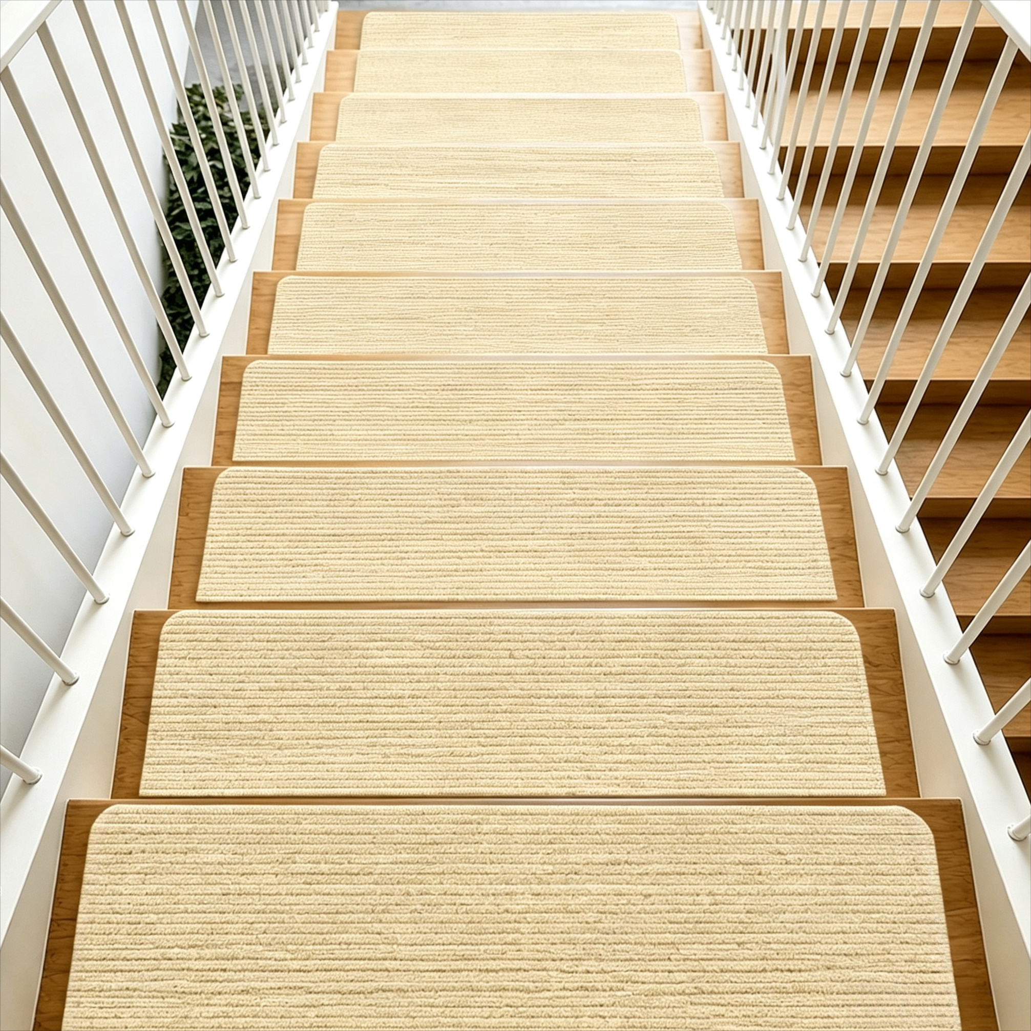 TEMU 18pcss Set Of Self-adhesive Stair Treads Mats - Self-adhesive Stair Mats As Stair Carpet For , Non-slip Carpet For , Step Carpet, Carpet . Ideal