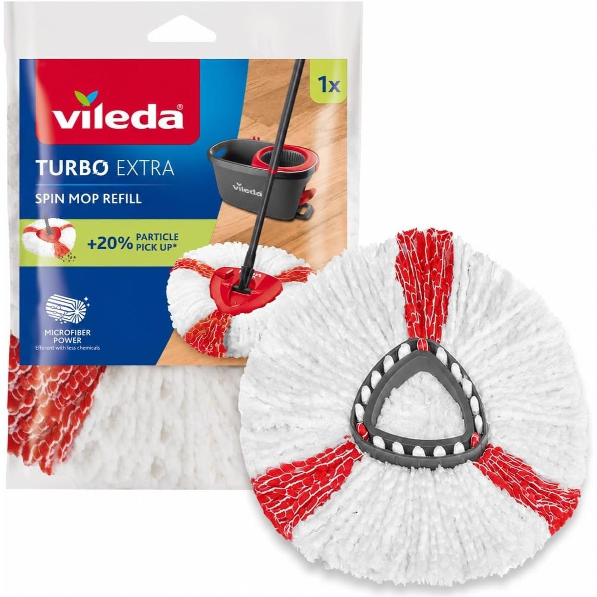 TEMU Vileda Recambio Turbo para Suelos Duros, Compatible con Sistemas Turbo