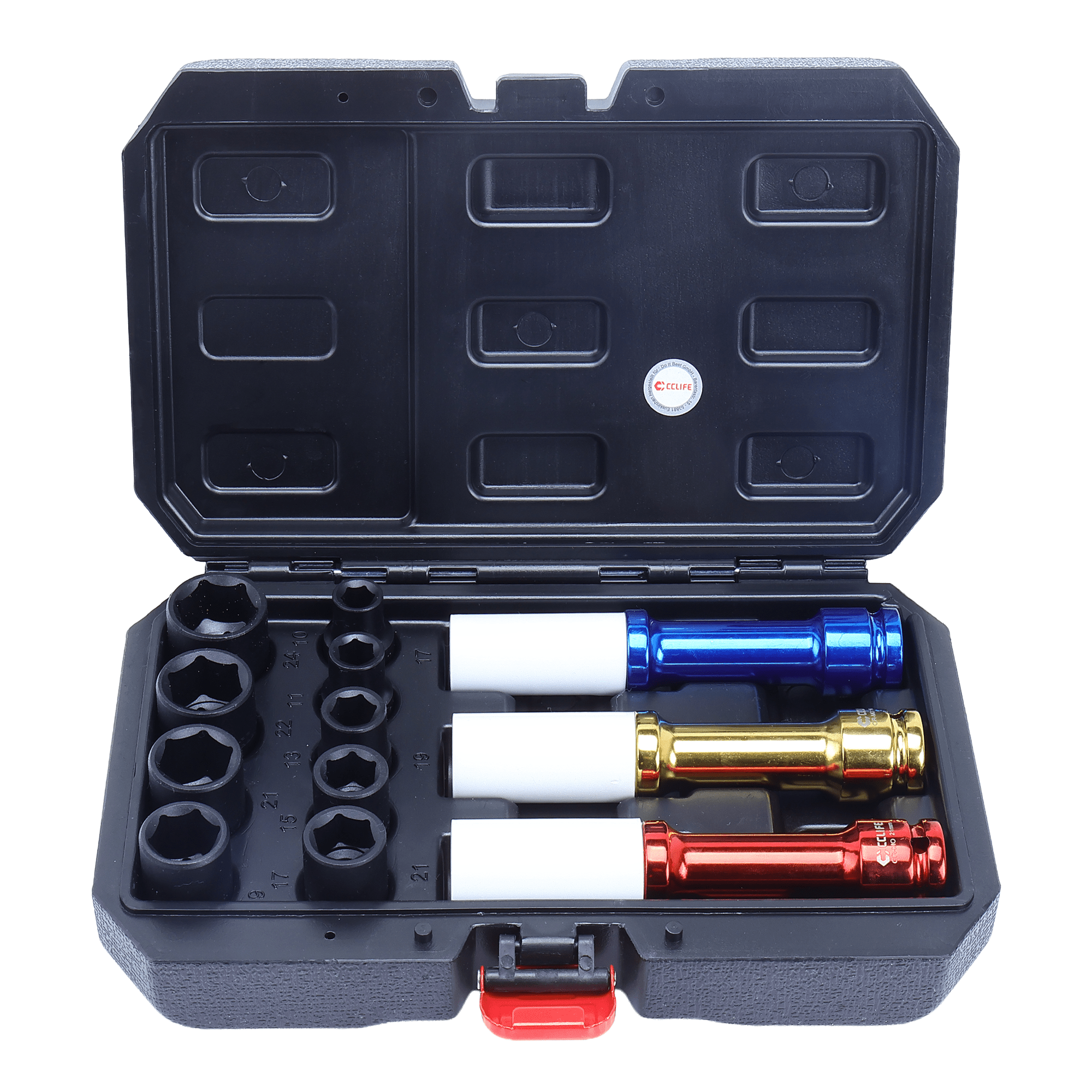 Image of Impact Wrench Socket Set 1/2'', 17-21mm, 150mm Long