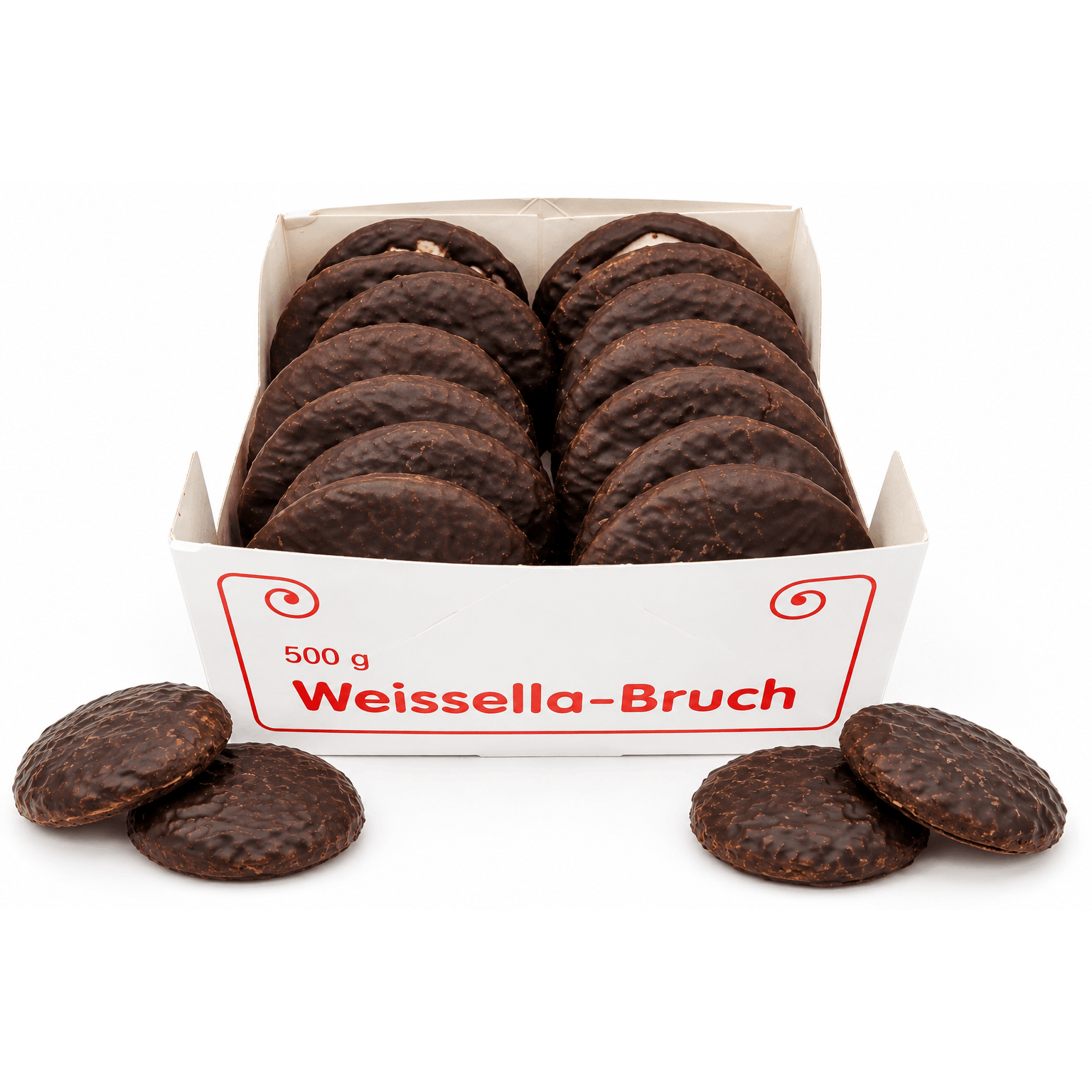 Image of 500g Broken White - Chocolate-coated Wafer Gingerbread Broken Pieces