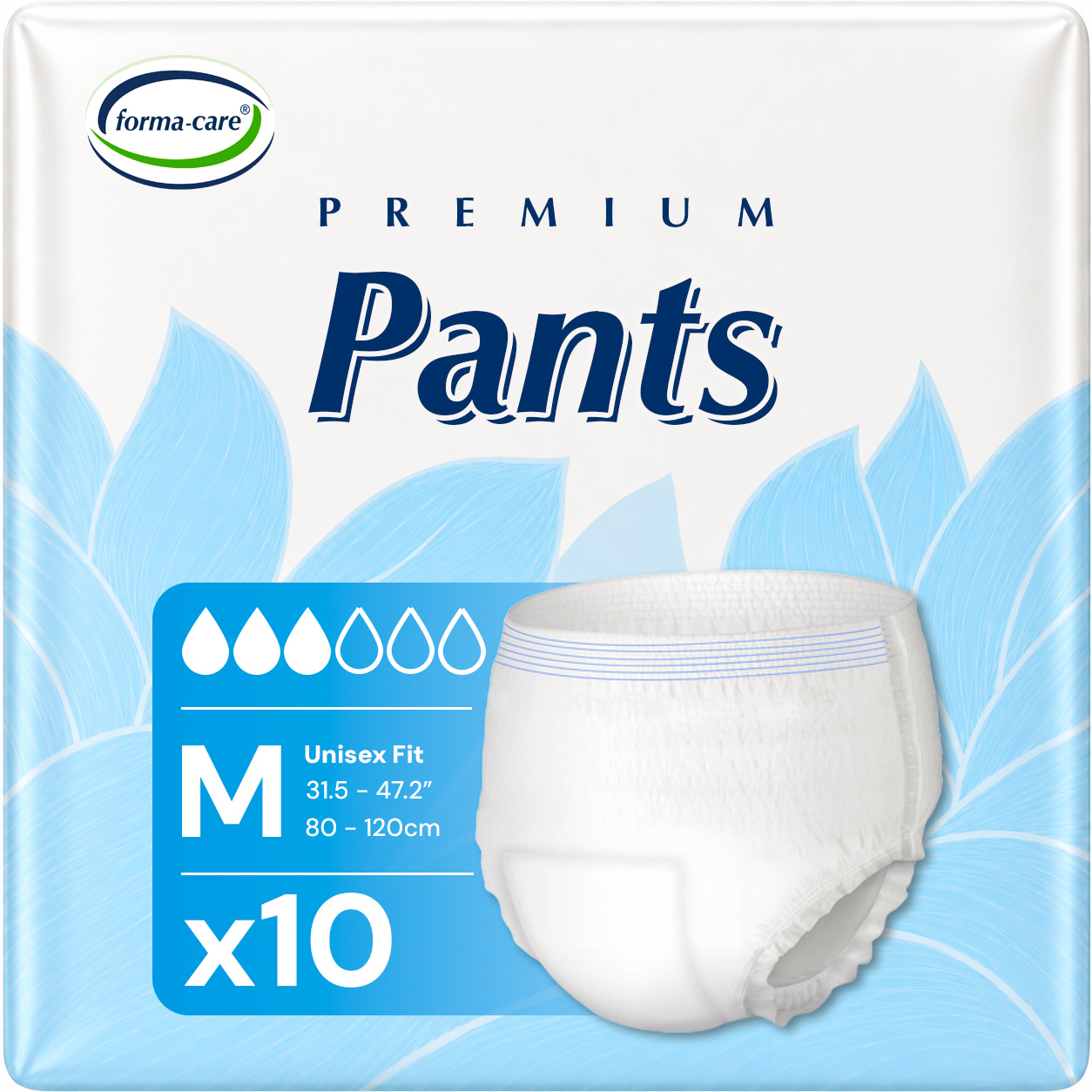 TEMU Adult Pull Up Pants Medium For (80-120cm) | Heavy Absorbency Nappies - (pack Of 10)