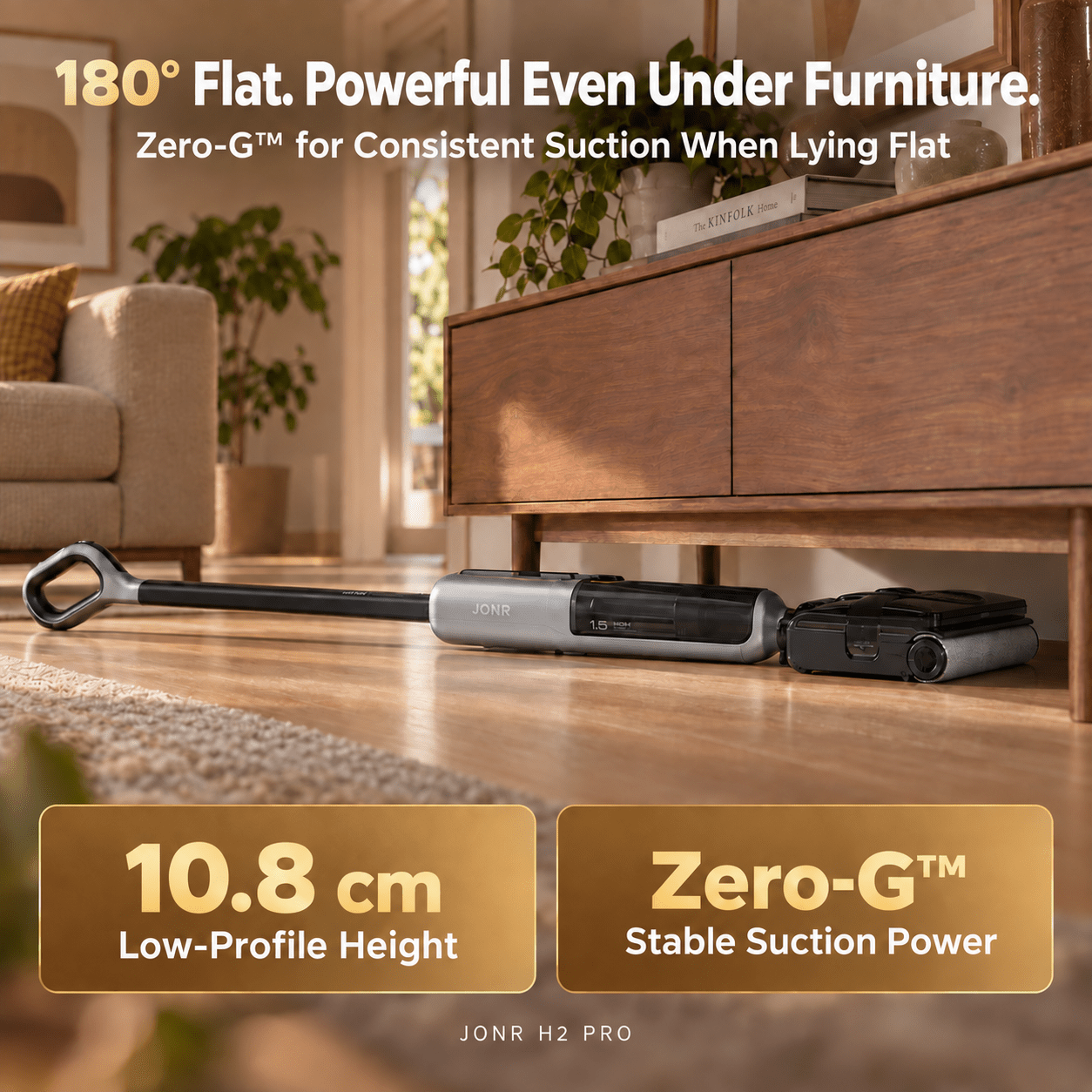 Image of Jonr Zero- Combtech System, 20kpa Strong Suction, 45-minute Long , Flagship Mopping, Washing -one Floor Scrubber, 180° True Flat Lay, Self-cleaning And Hot Air Drying, Odor Locking System