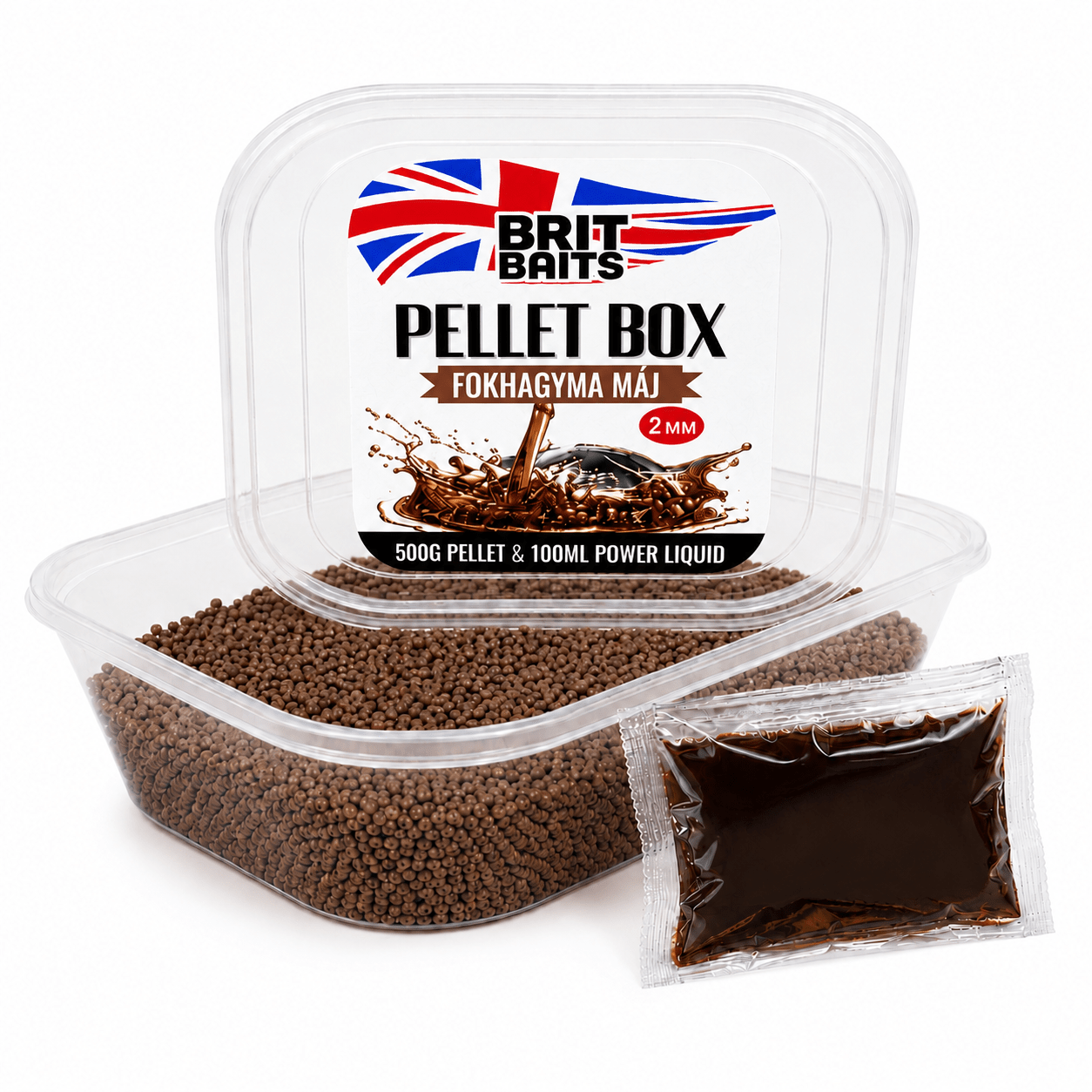 Image of Britbaits Mikropellet Box Fokhagyma-máj 400g