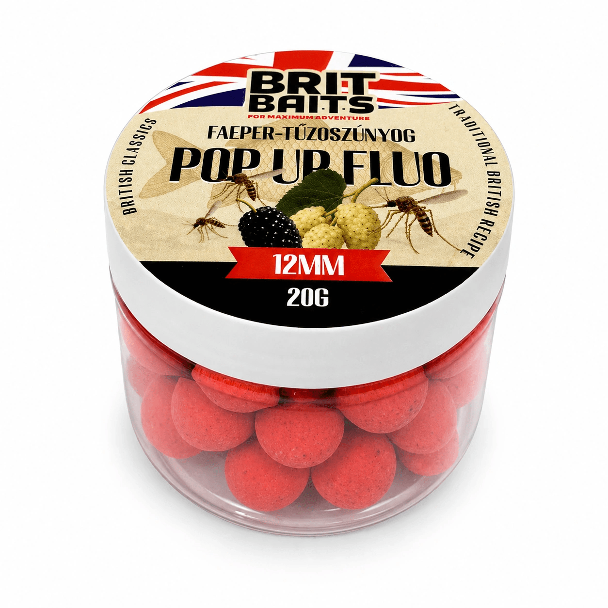 Britbaits Method Feeder Floating Pop Up Boilie 12 Mm – Faeper & – For Carp And Carp, 20 G