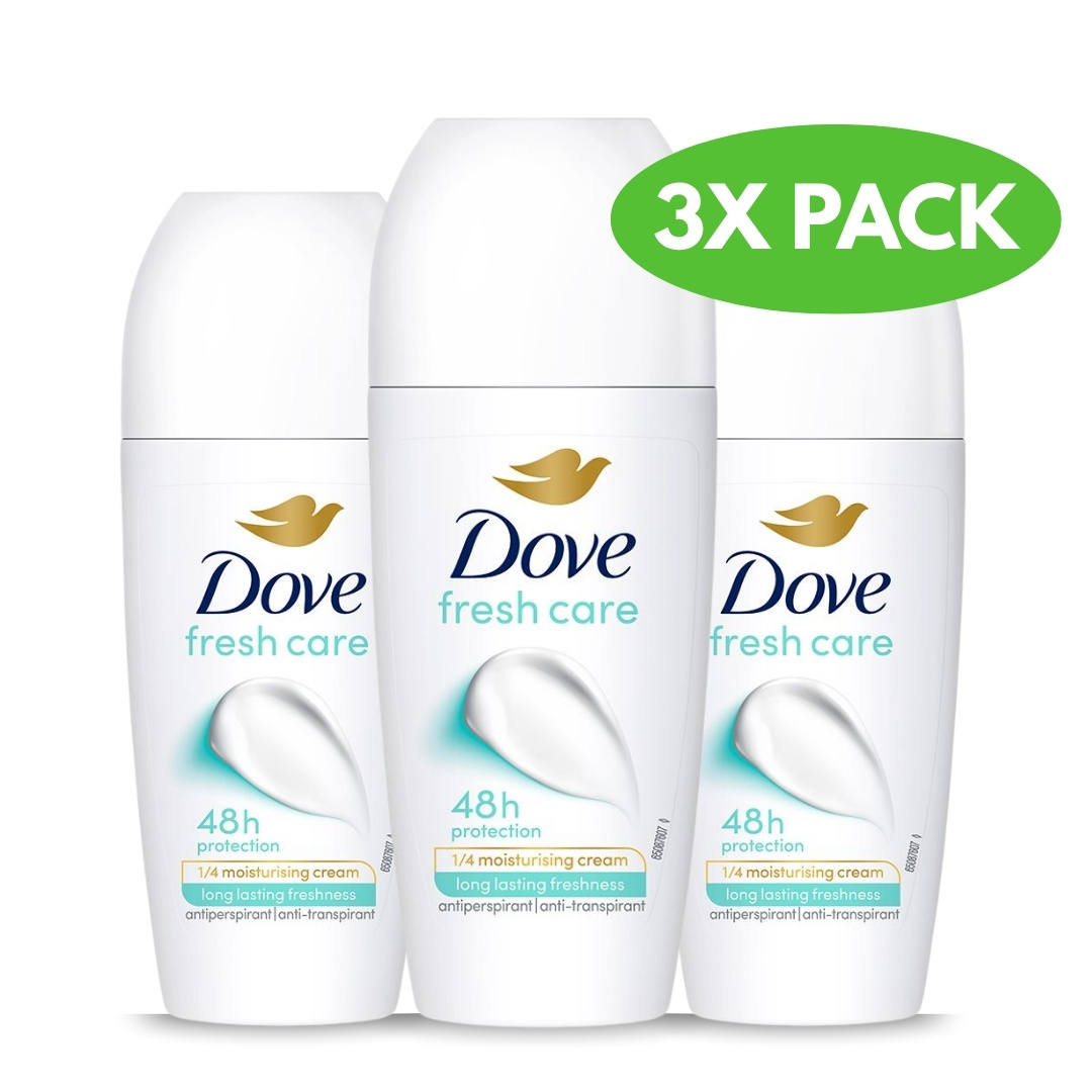 Image of Fresh Care Anti-perspirant Roll On Deo Deodorant 3x 50 Ml