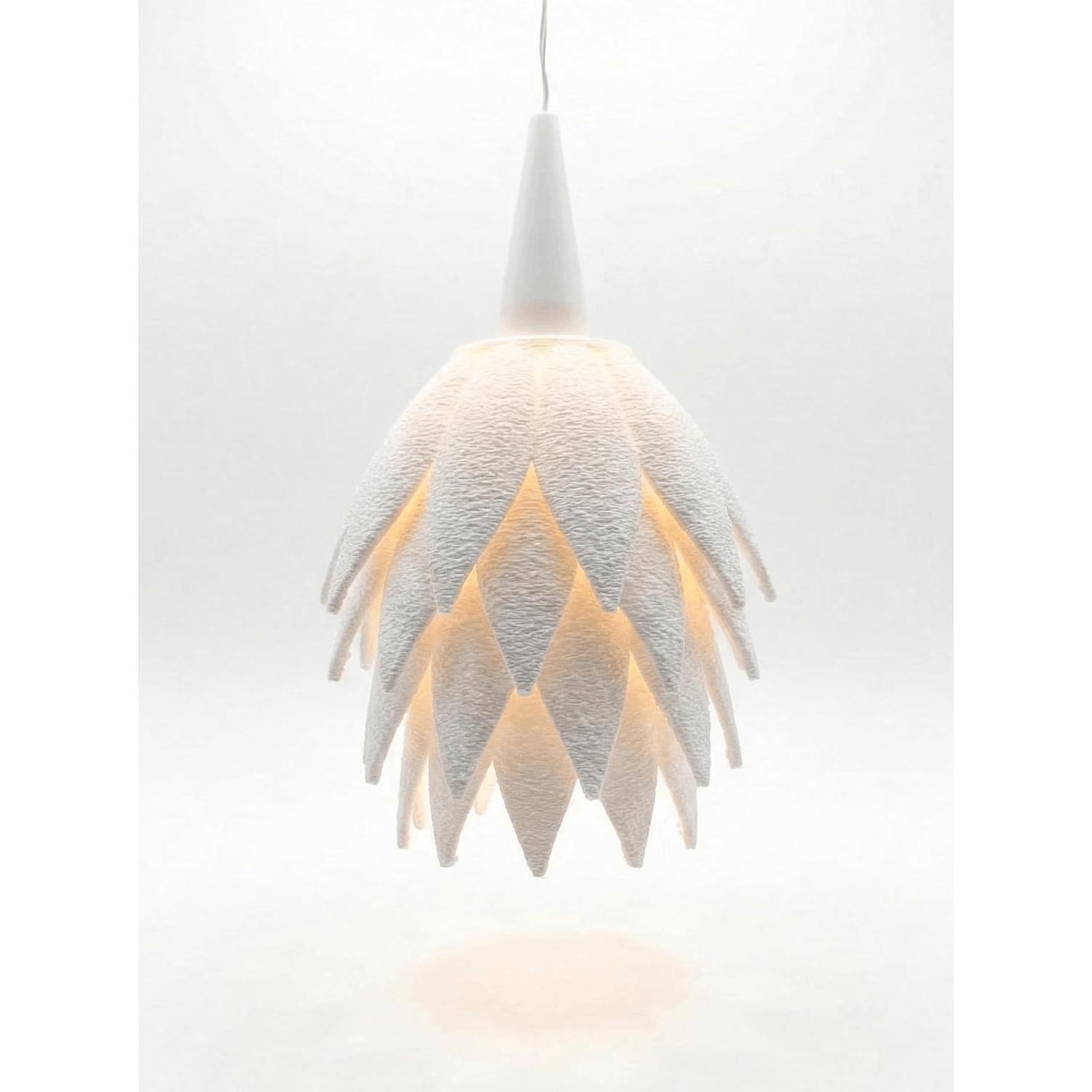 Image of Lampshade "floral Pattern" - The Modern Replacement For Your Christmas Star. 3d-printed From Pla, Including Hanging Cover, White, Without .