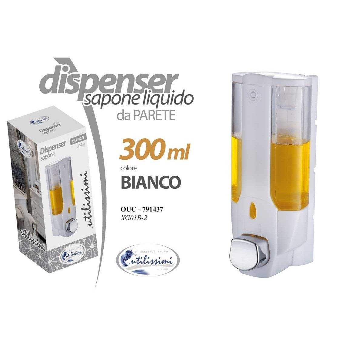 TEMU DISPENSER PORTASAPONE DA PARETE LIQUIDO IGIENIZZANTE IGIENIZZA MURO 300 ML