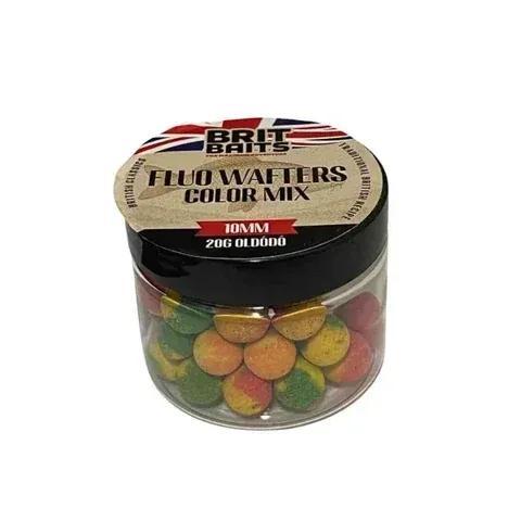Image of Britbaits Method Feeder Dissolving Wafters Boilies 10 Mm – Fluorescent – For Carp And Carp, 20 G