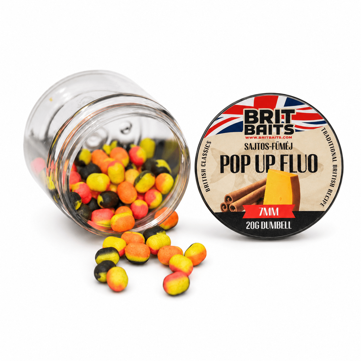 TEMU BritBaits Method Feeder Boilie Pop Up Galleggiante 7 mm �� Formaggio e �� Mix da �� Per e Carassi, 20 g