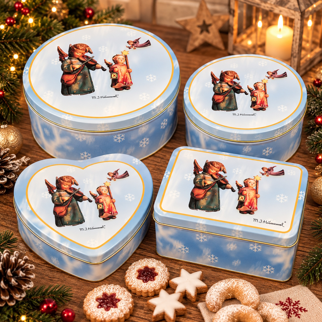 Image of 4-piece Pastry Storage Tin Set