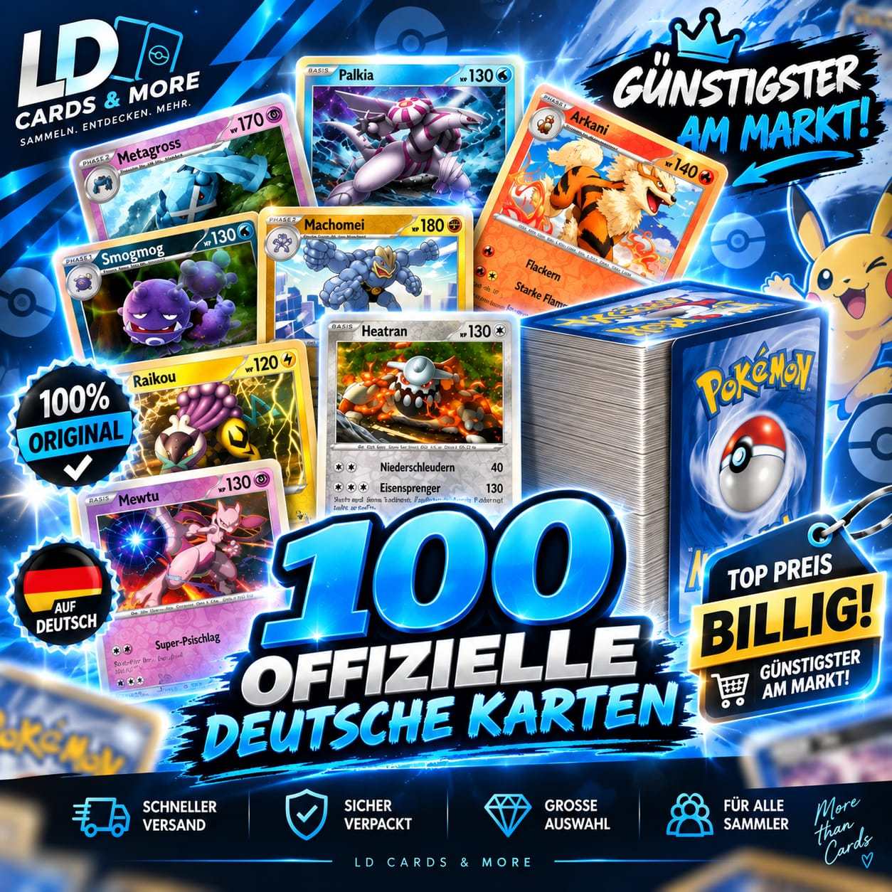 Image of 100 Original German Cards