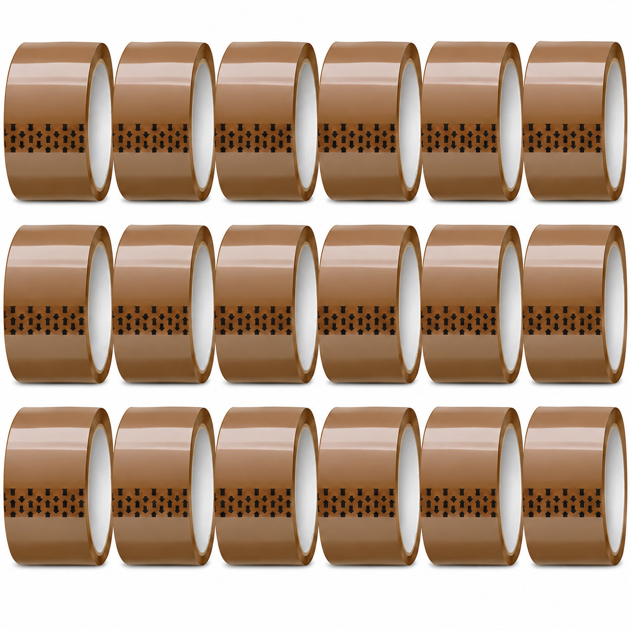 TEMU Brown Packing Tape 48mm X 66m – 18 Rolls Heavy Duty Parcel Sealing Tape For Boxes, Shipping, Moving & Packaging