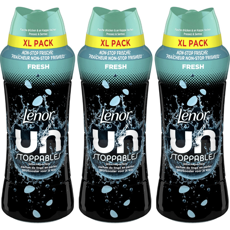 Image of Unstoppables Perfume Scent Beads | 3-pack (3x 495g) | Up To 12 Weeks Of Freshness | & Fruity | All Textiles