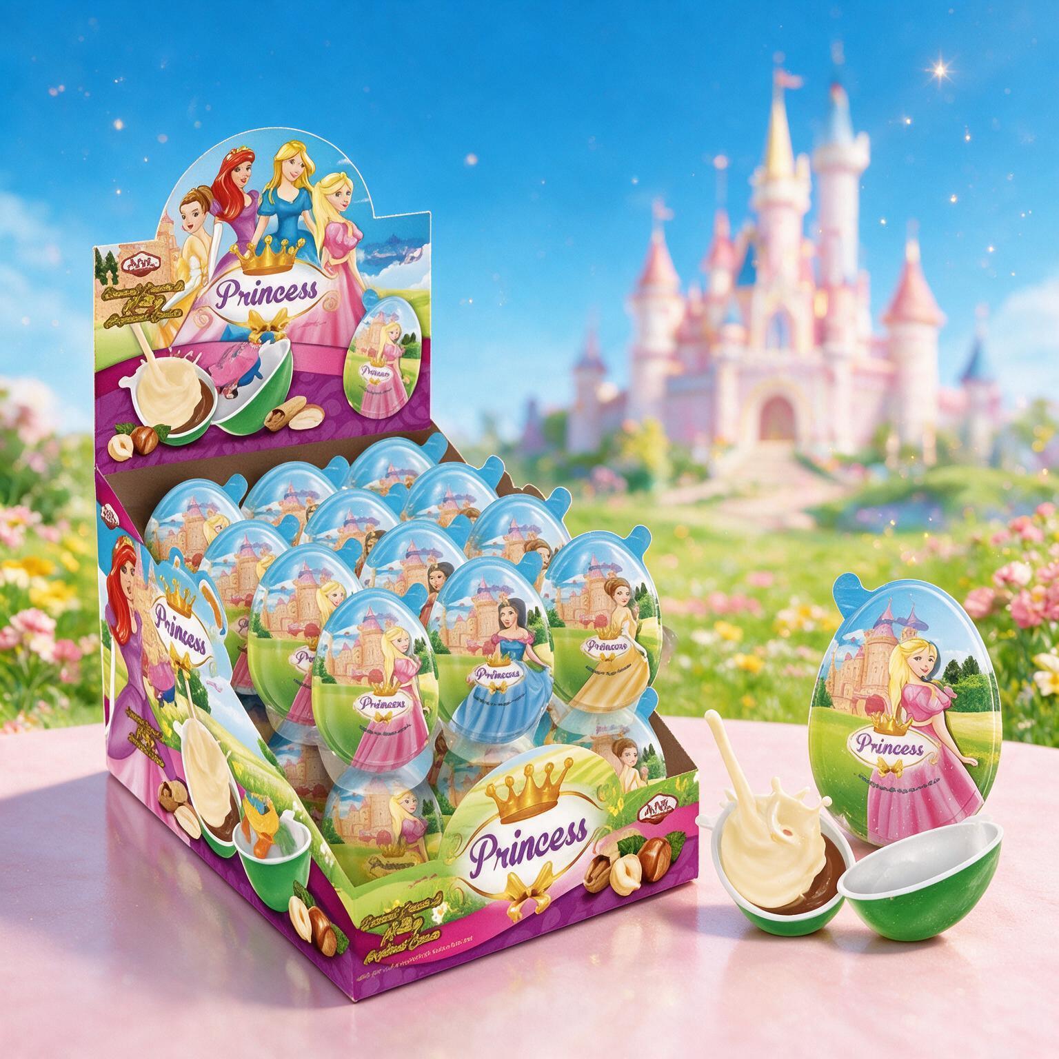 Image of 24pcs Display - Princess Children's Surprise Eggs 24 X 15g