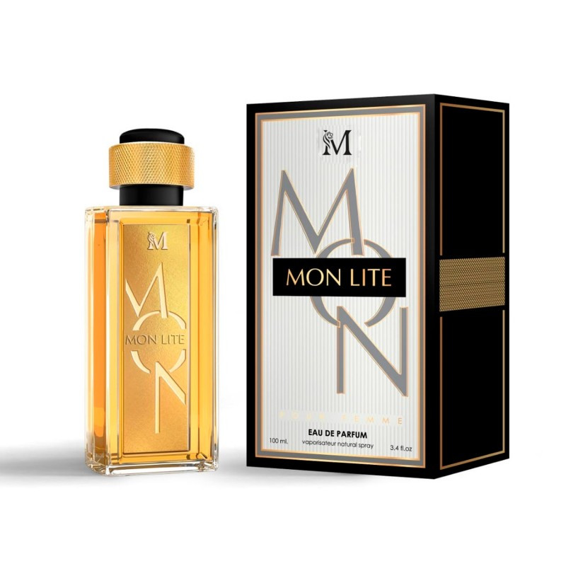 Image of Mon Lite Pour Femme Eau De Parfum 100ml / 3.4 Fl.oz - Elegant Floral Fougère Fragrance With Lavender, Orange & Vanilla - Long-lasting Sensual Women's Perfume