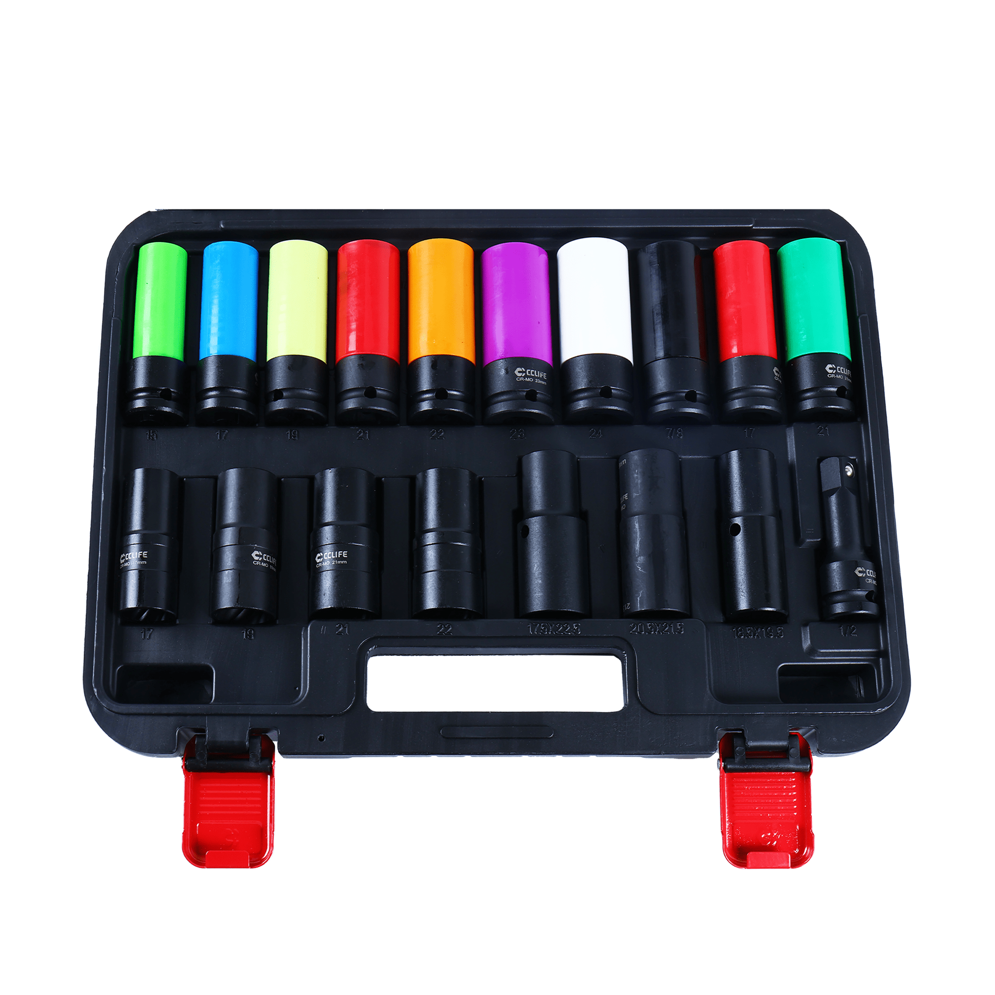 Image of Impact Wrench Nuts 1/2" Socket Set 18-piece Crmo