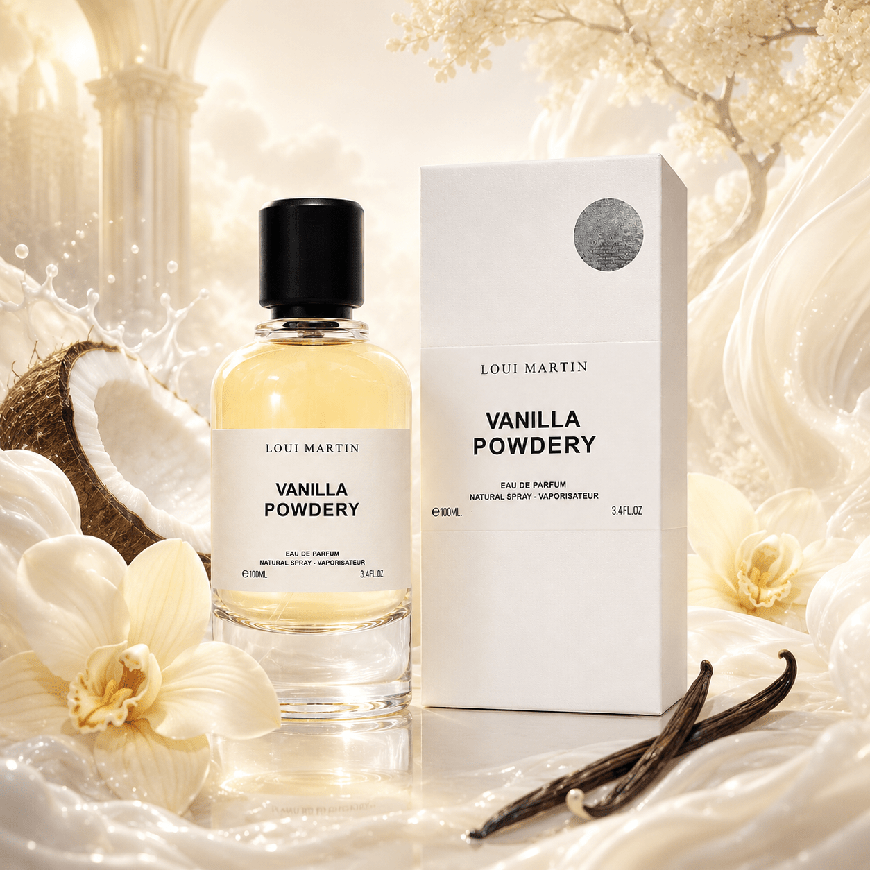 Image of Martin Vanilla Powdery Eau De Parfum 100 Ml Unisex - Scent With Coconut, , Madagascar Vanilla, & Palo - Sweet, Powdery, Gourmand, Warm & Long-lasting