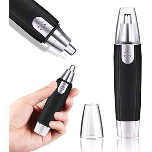 TEMU ExtraStar Cortador de Pelo de Nariz y Oreja Inalámbrico con Pilas AA Incluidas y Bolsa Color Negro Recortador Higiénico Personal Portátil y