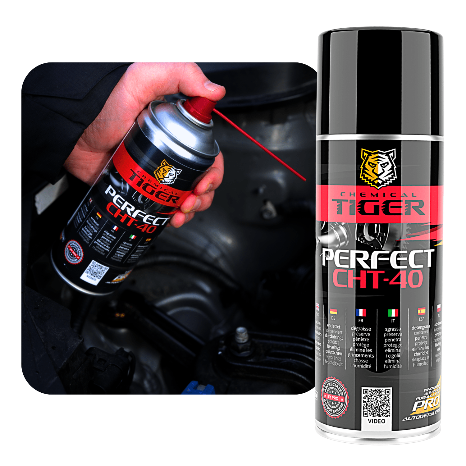 TEMU Antiruggine Potente per Auto in Spray da 400 ml, CHT-40, Smacchiatore di e Corrosione per Telaio, , Ruote e Viti, Neutratore di , Protezione