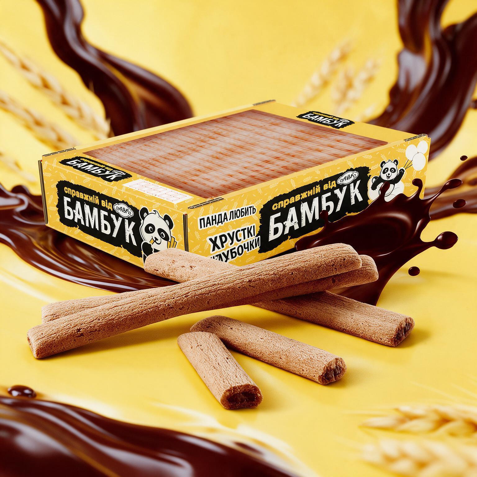 Image of 1 Kg Bam-buk Counter Display - Filled Pastry Sticks With Cocoa-flavored Cream Filling