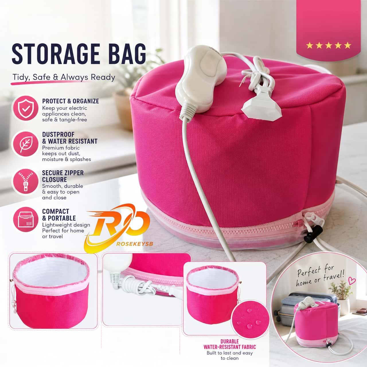 TEMU Bonnet capillaire portable et réutilisable pour masque de soin profond, pour et ; conception pliable et facile à transporter avec doublure