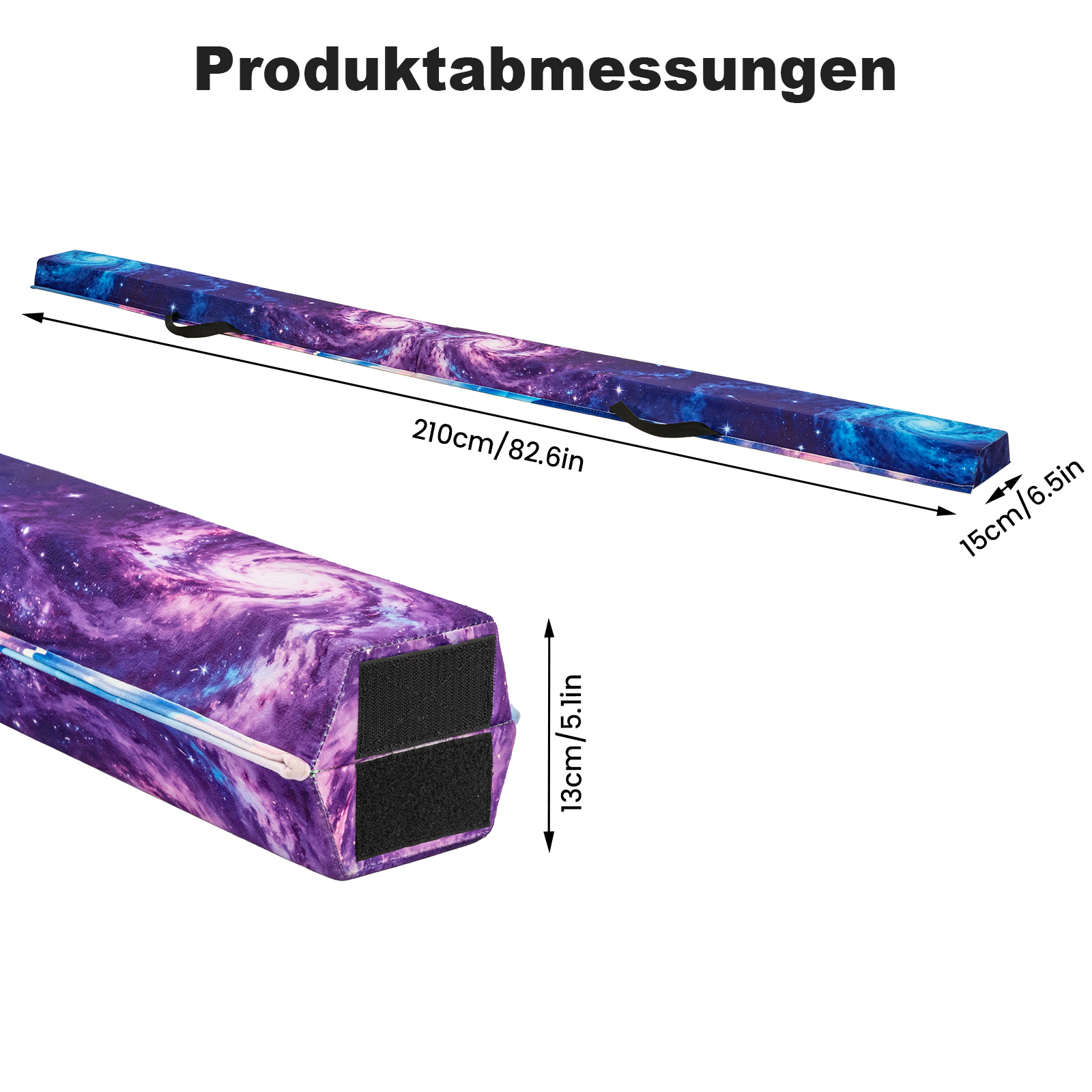 Image of 7ft 210cm Foldable Gymnastics Beam Featuring A Sturdy Design Exterior A Non-slip Base Portable Making It Suitable For
