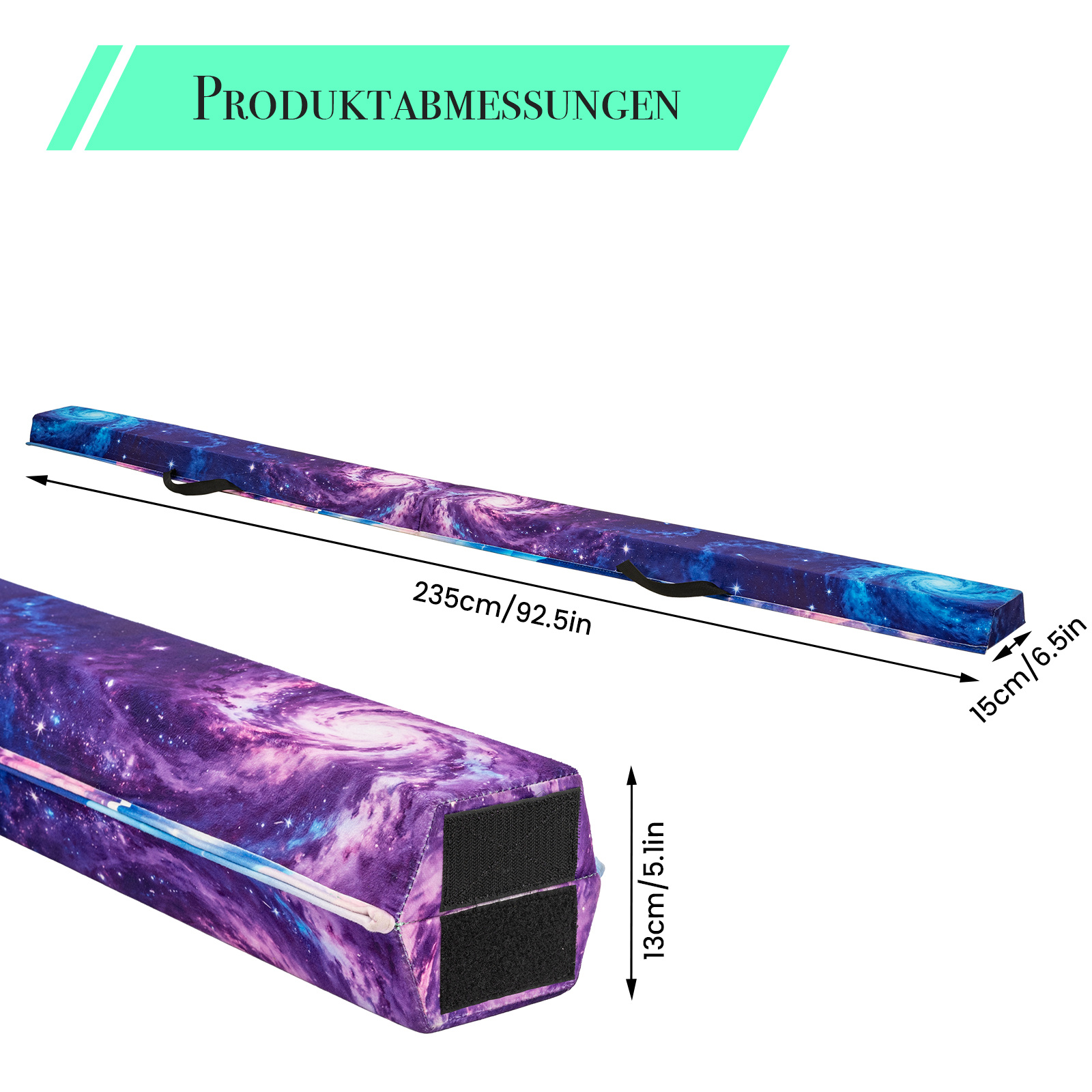 Image of 8ft 235cm Foldable Gymnastics Beam Featuring A Sturdy Design Exterior A Non-slip Base Portable Making It Suitable For