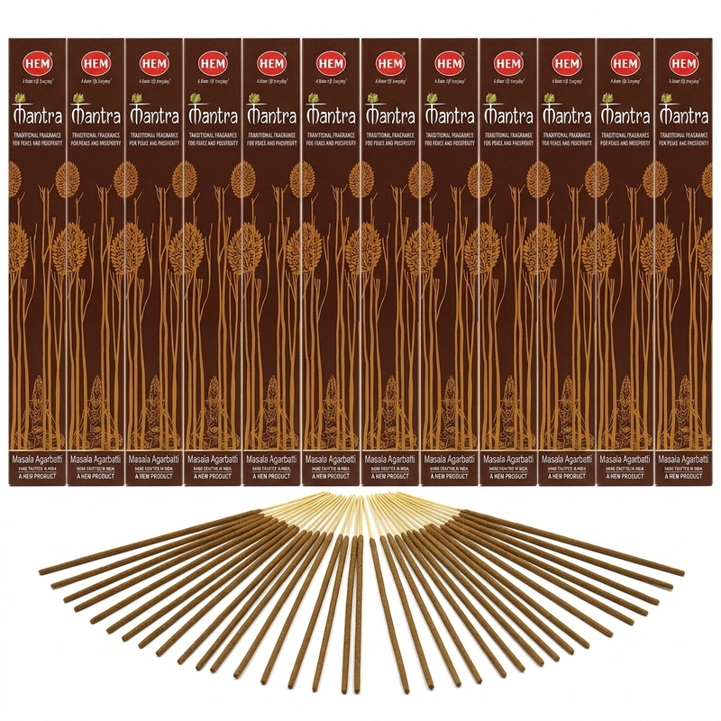 Image of Hem Incense Sticks | 12 Packs Of 15 G | Handcrafted Fragrance Sticks From India | For Meditation, , And Relaxation