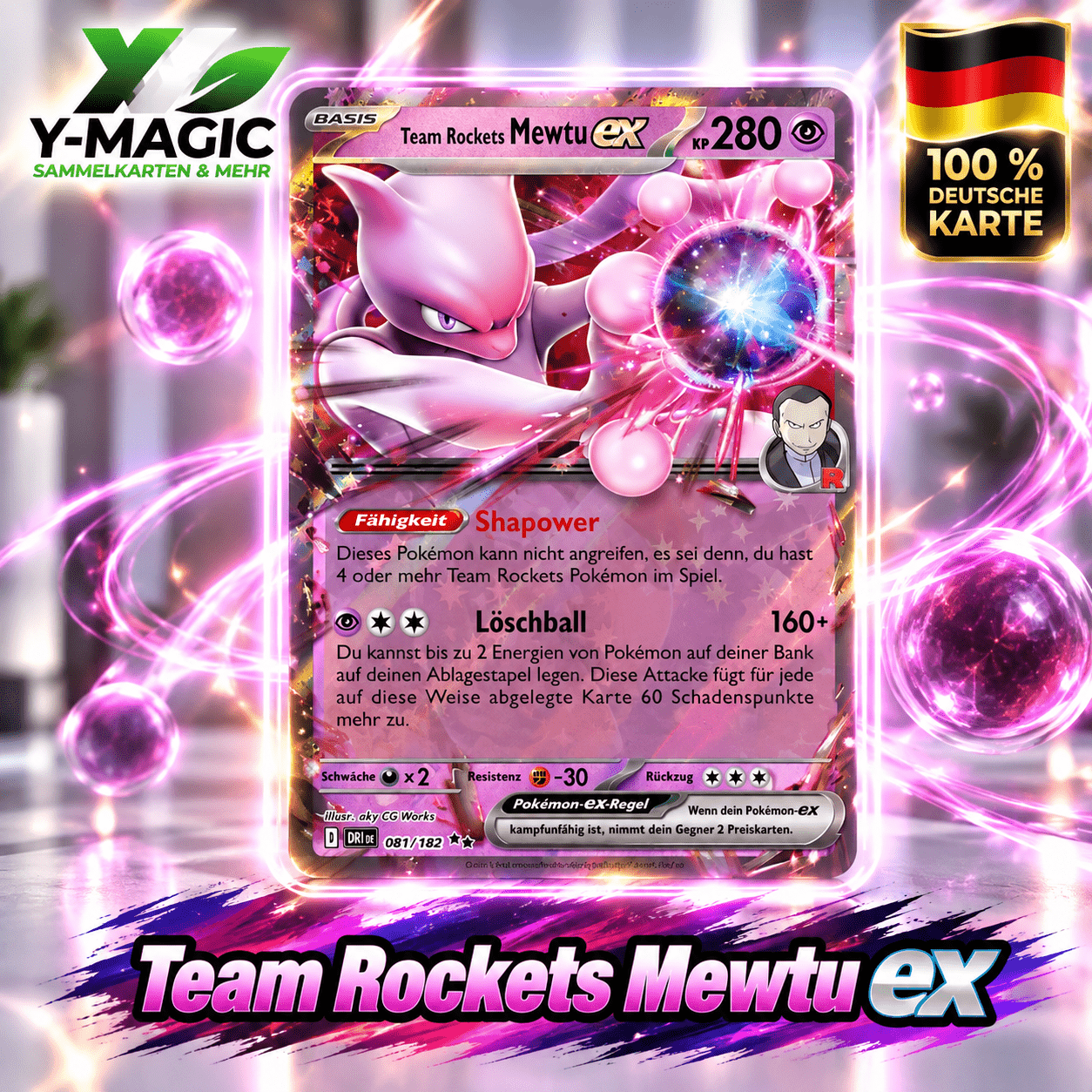 Image of 's Ex 081/182 - & Purple: Eternal - German Single Card - Double Rare - 280 - Ex
