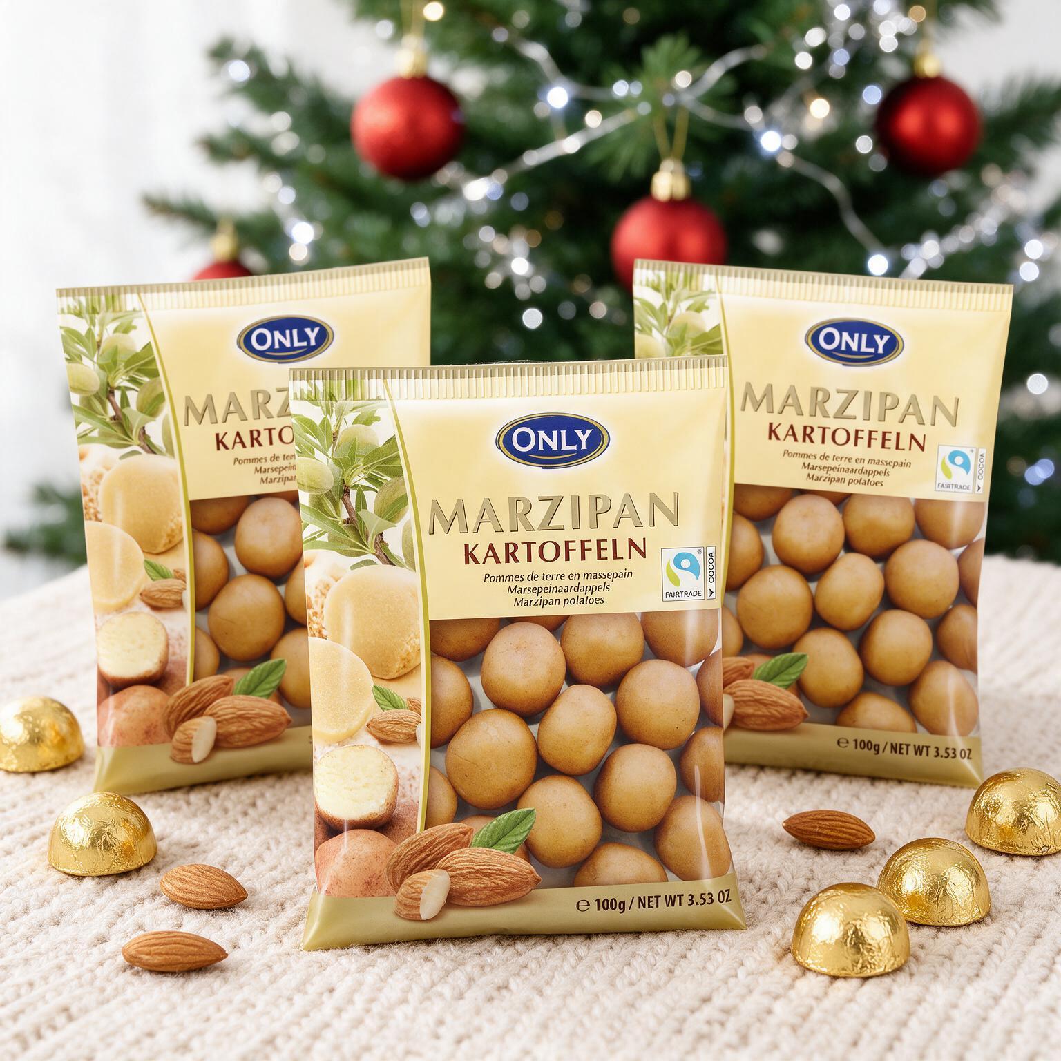Image of 3rd Pack Of Marzipan Potatoes 3x 100g