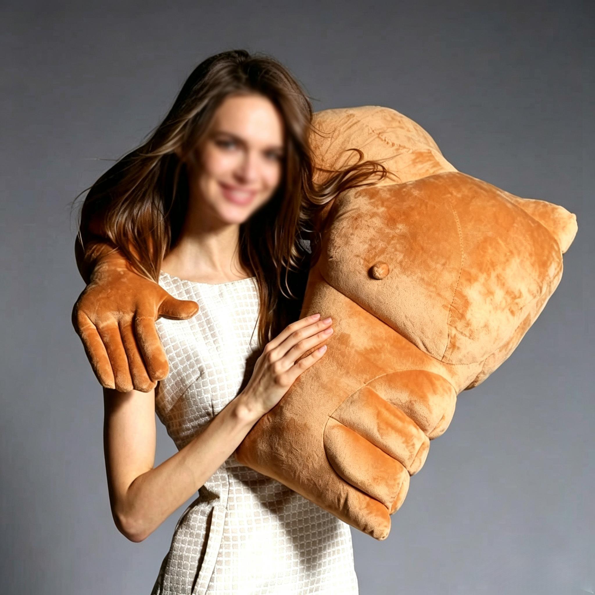 Image of Boyfriend Body Pillow Throw Pillow With Novelty And Creative Pillowcase In Of A Muscular Man's Arm Replace Pillow Birthday Gift Valentine's Day Mother's Day Gift (right-handed)