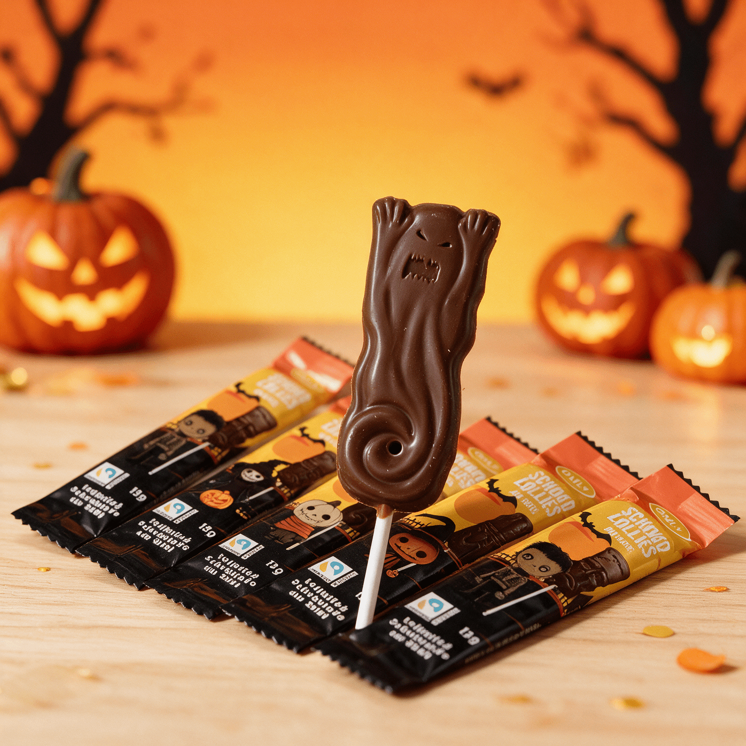 Image of 18pcs - Halloween Whole Milk Chocolates 18x13g