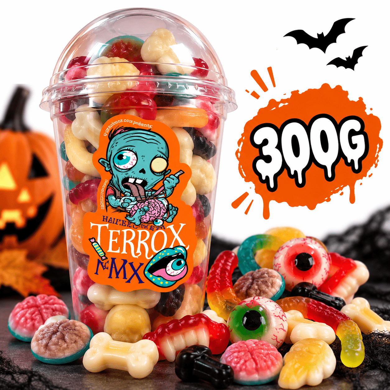 Image of Halloween Horror Mix - Halloween Candy Assortment - 300g Jar