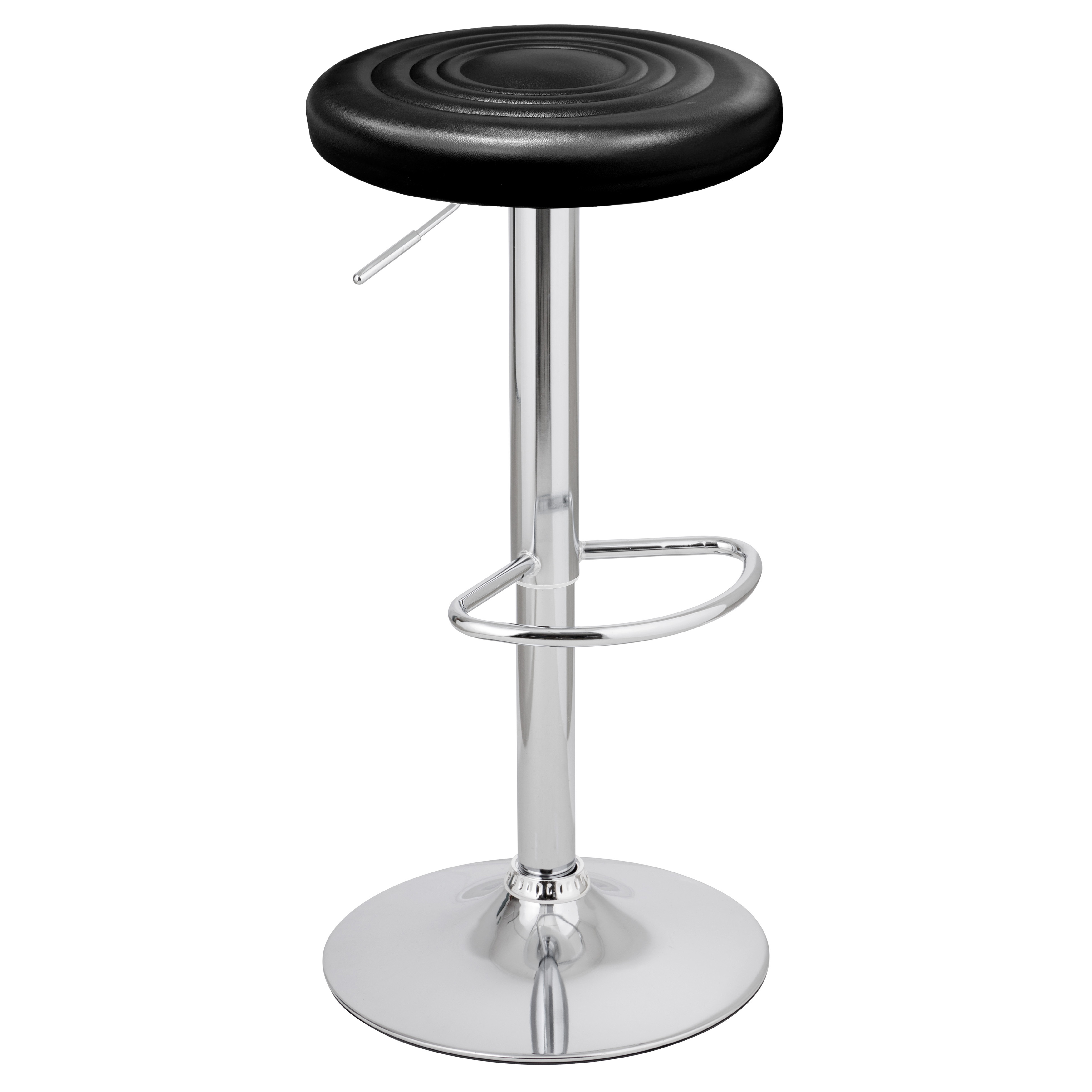TEMU Tabouret pivotant Baroni Home , hauteur réglable, siège en simili-cuir et structure en acier, pour salle à manger, cuisine, bar, léger et facile